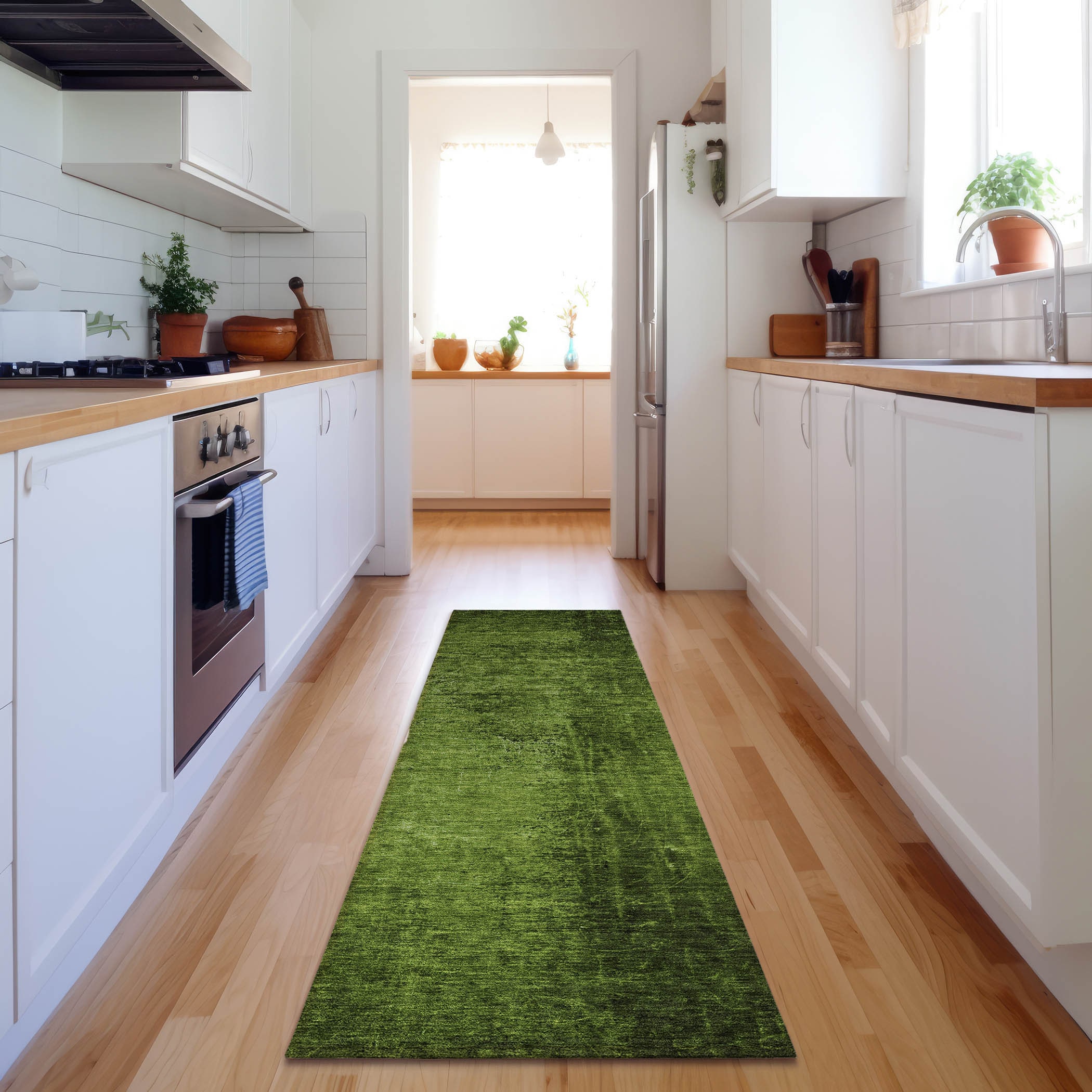Addison Rugs AMF538AL8RO Mayfield AMF538AL 8 x 8 (ft) Loomed Polyester Aloe Round Indoor Geometric Machine washable Area rug