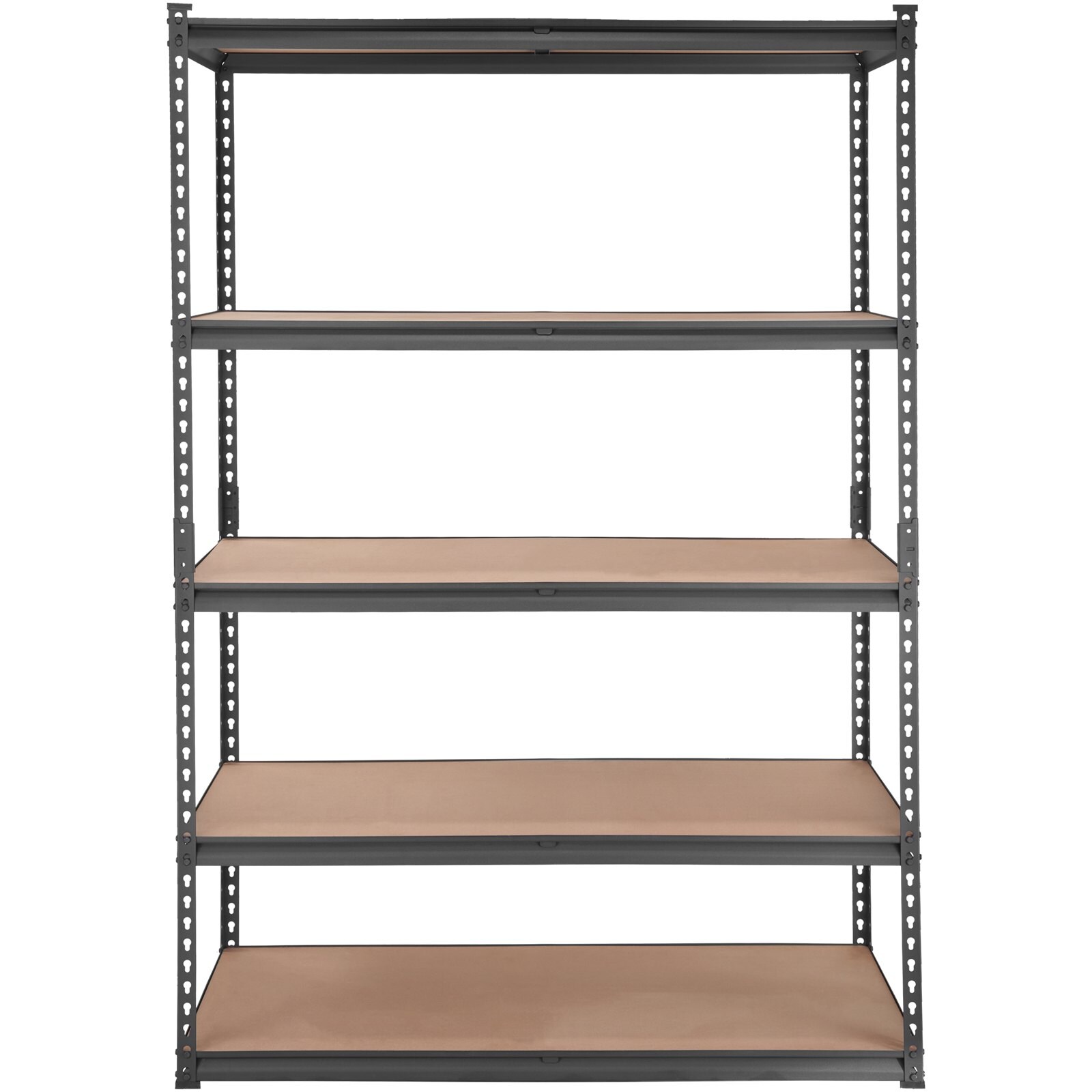 LUXEYARD - Storage Shelving Unit Heavy Duty Garage Shelves Metal Organizer Utility Rack Black Pan...