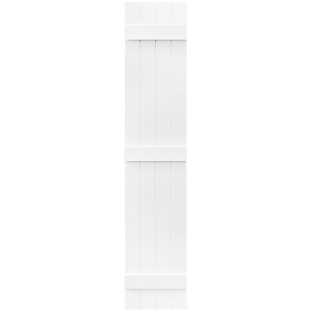 Vantage V6831475001 13.875-in W x 74.875-in H White Exterior Shutters