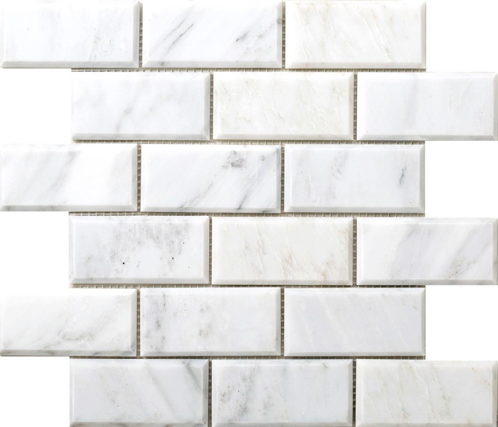 Emser M05WINTFR1212MBV WINTER FROST Winter Frost Natural Stone Marble Border Tile (12-in x 12-in)