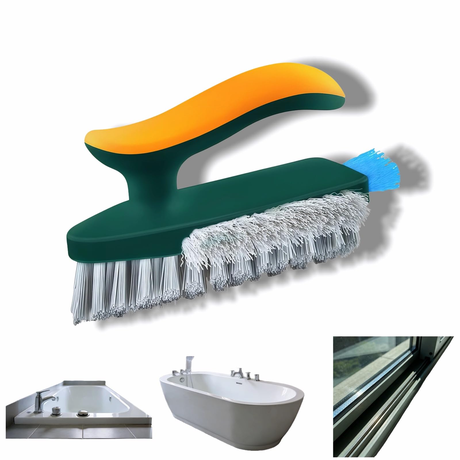 Ahfiwaso Multifunctional Tile Grout Cleaning Brush with V-Shaped ...