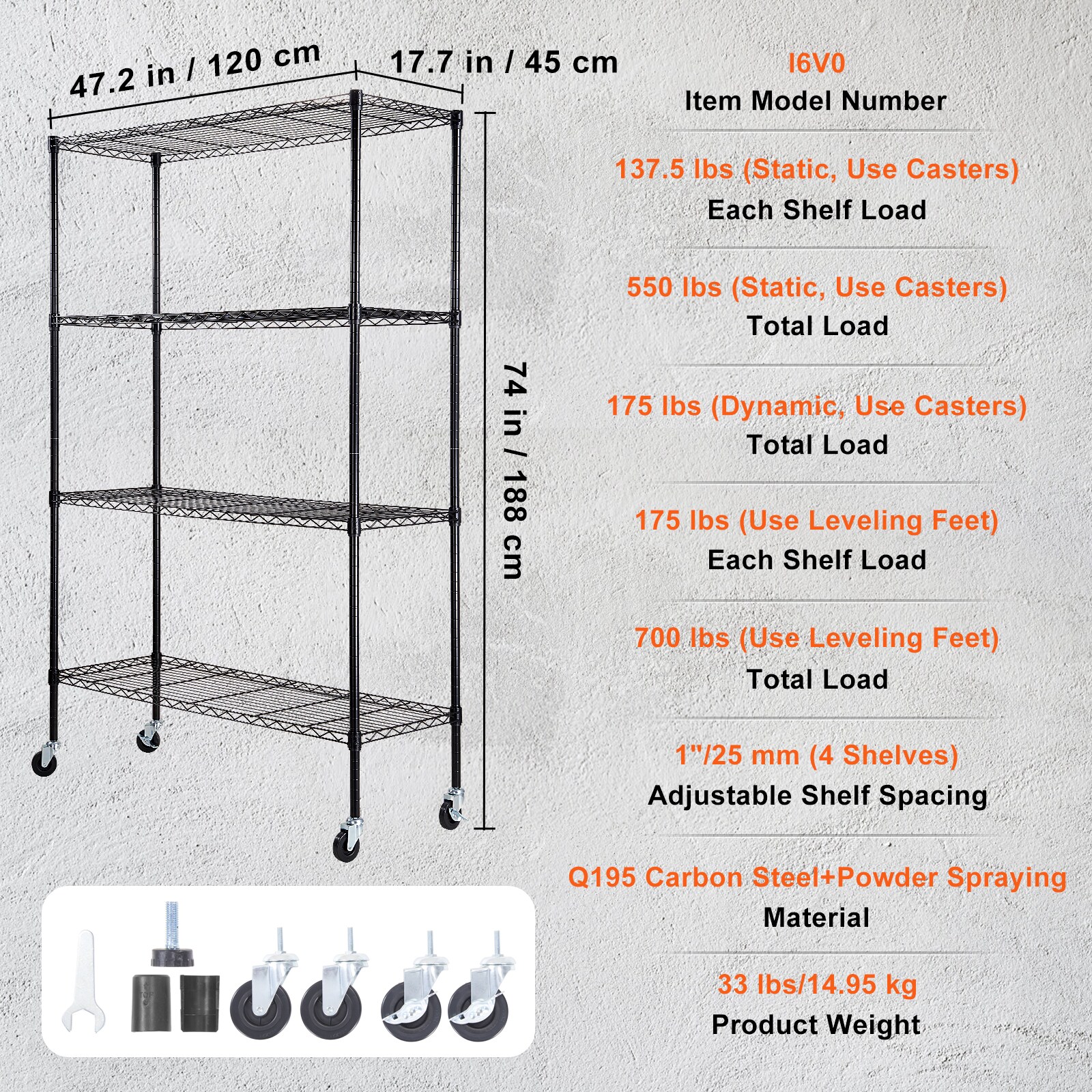 VEVOR SCYXLZLKHJC100971V0 Utility-Hooks-Racks - View #7