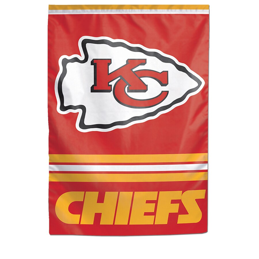 NFL Kansas City Chiefs Red Polyester Garden Flag