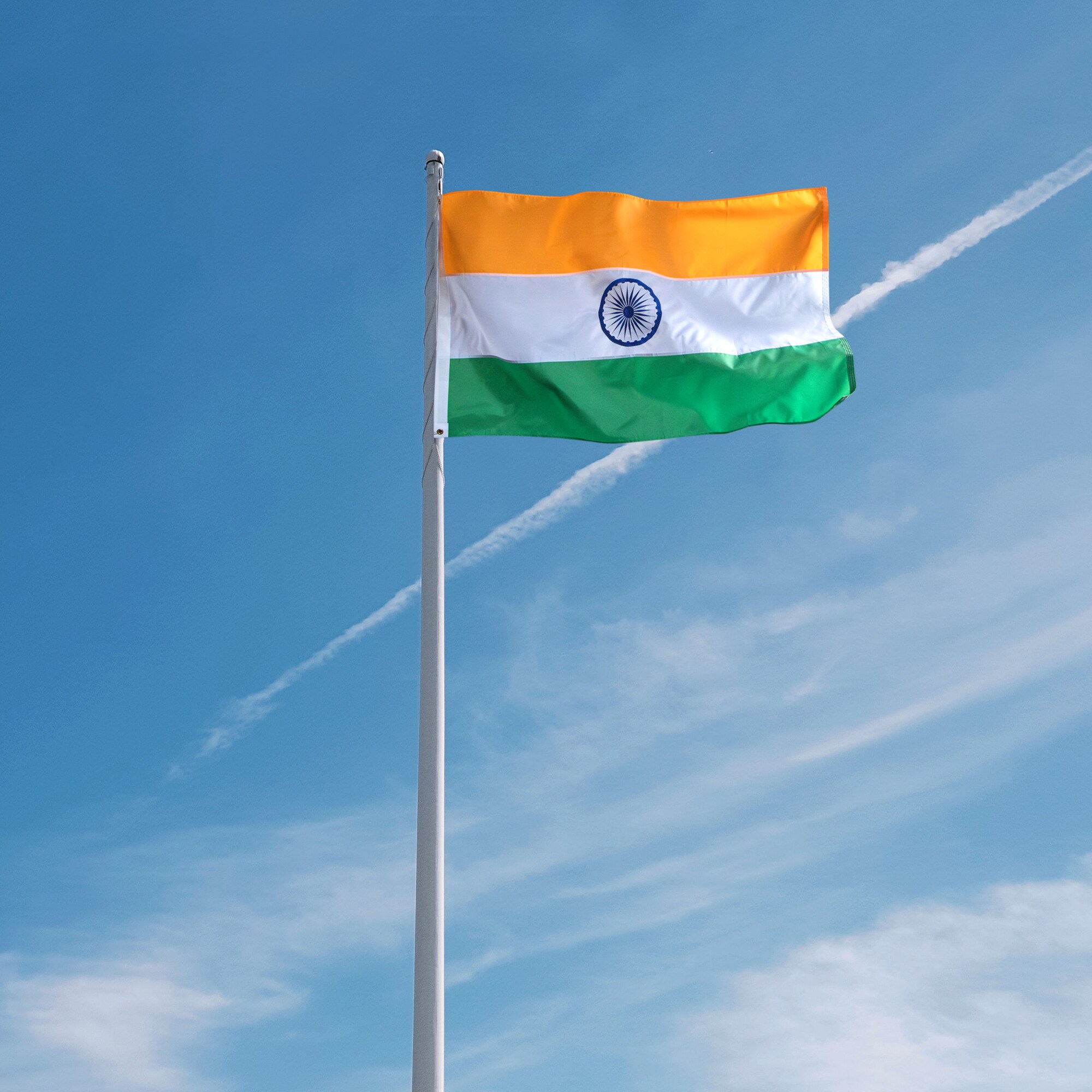 EverStrong 3x5 Feet Embroidered Nylon India Flag