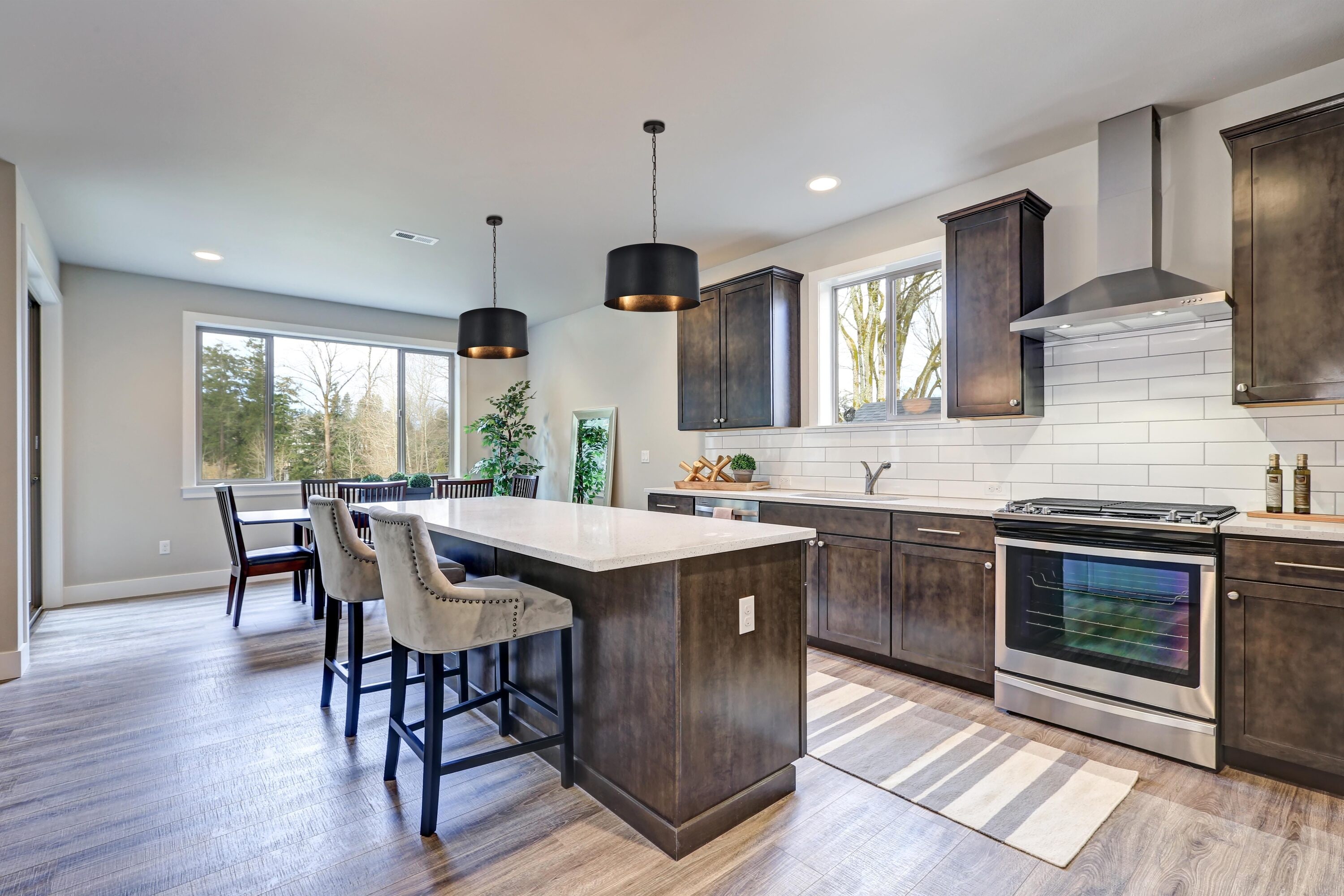 Elegant Decor HFDL18045D20BK Pendant-Lights - View #2