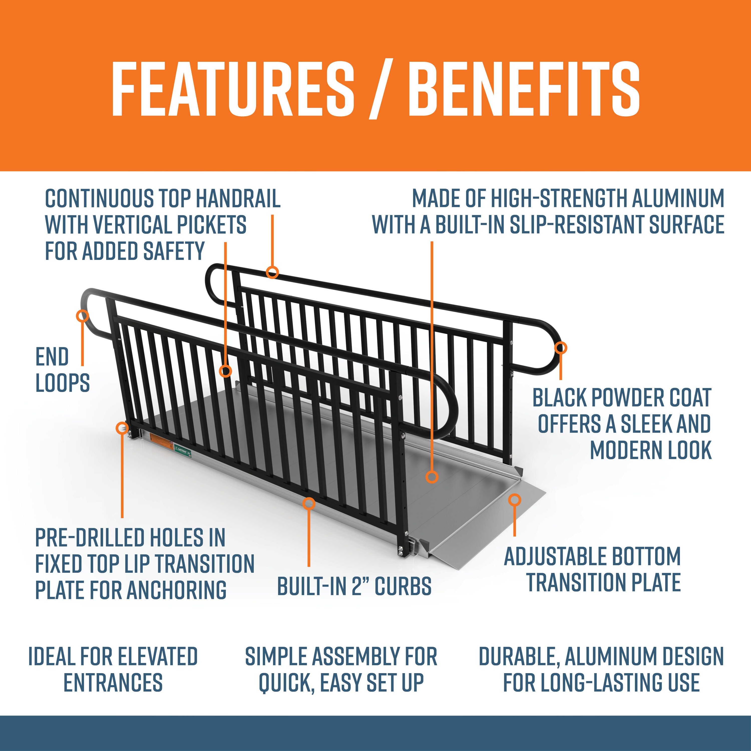 EZ-ACCESS G3G 08VPBLK Access-Ramps - View #2