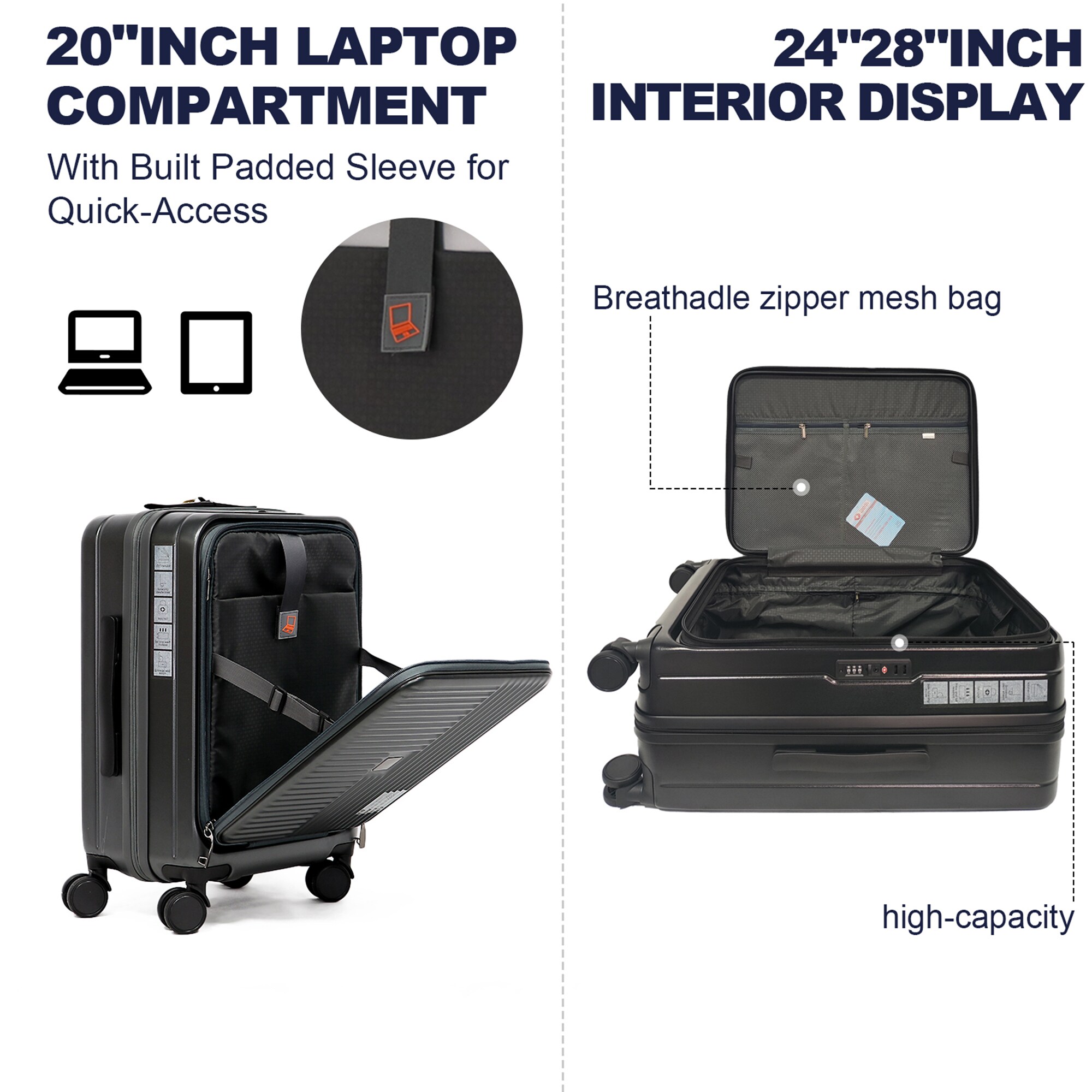 SINOFURN SYD9200003GY Luggage-And-Luggage-Sets - View #7