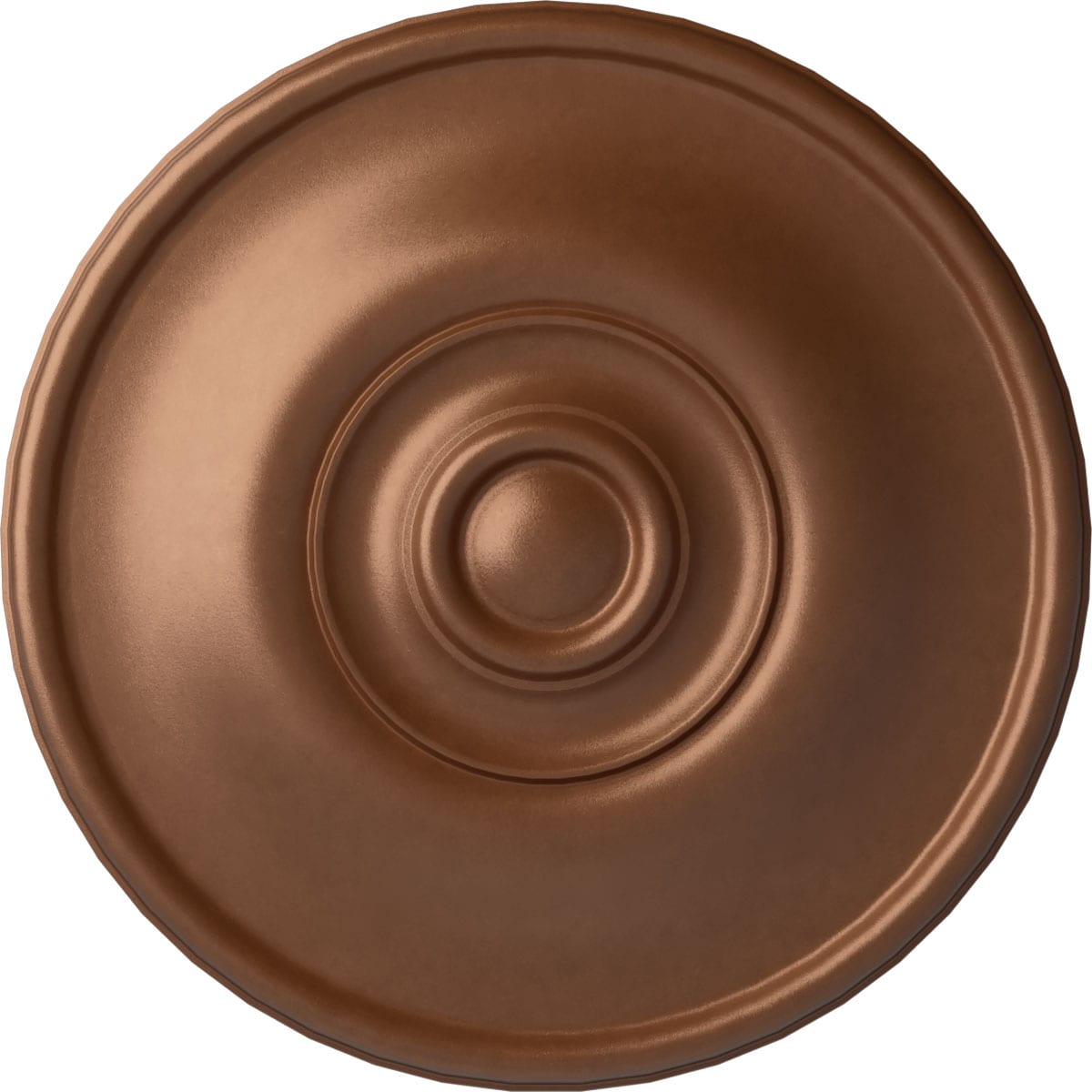 Ekena Millwork CM12JEPOS Jefferson 11.75-in W x 11.75-in L Painted Polished Copper Polyurethane Whole Ceiling Medallion