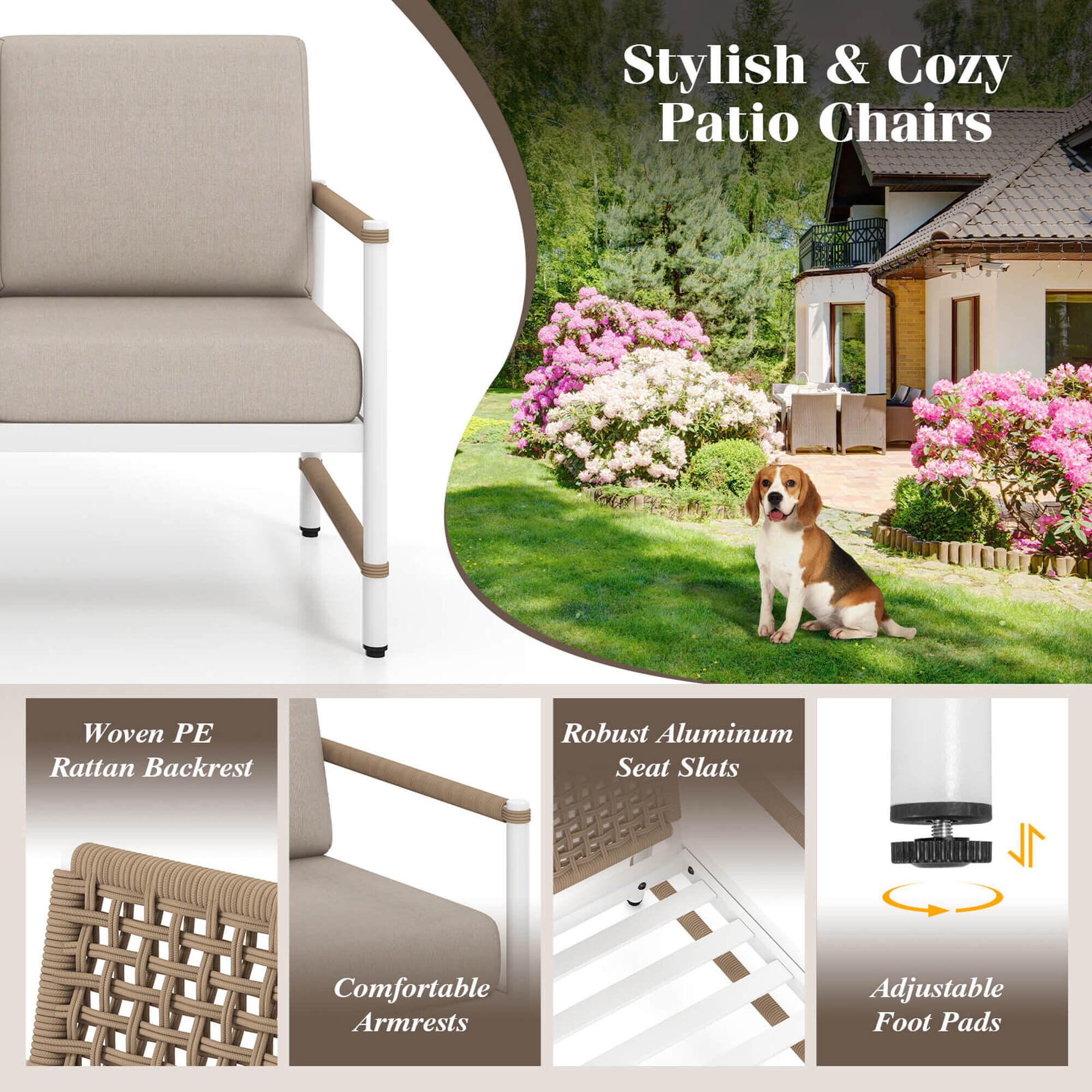 Costway HCST05448 Patio-Conversation-Sets - View #4