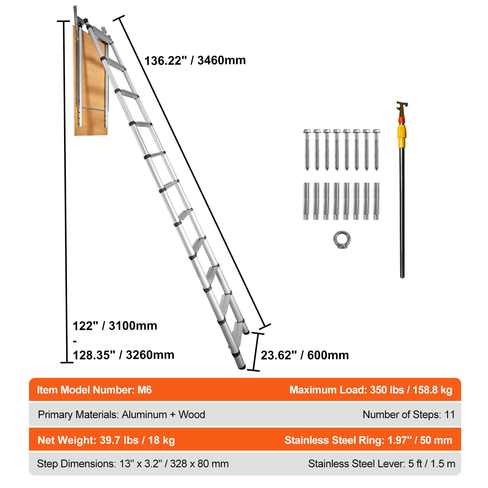 VEVOR SCSSKKSGLTL305818V0 Step-Ladders - View #7