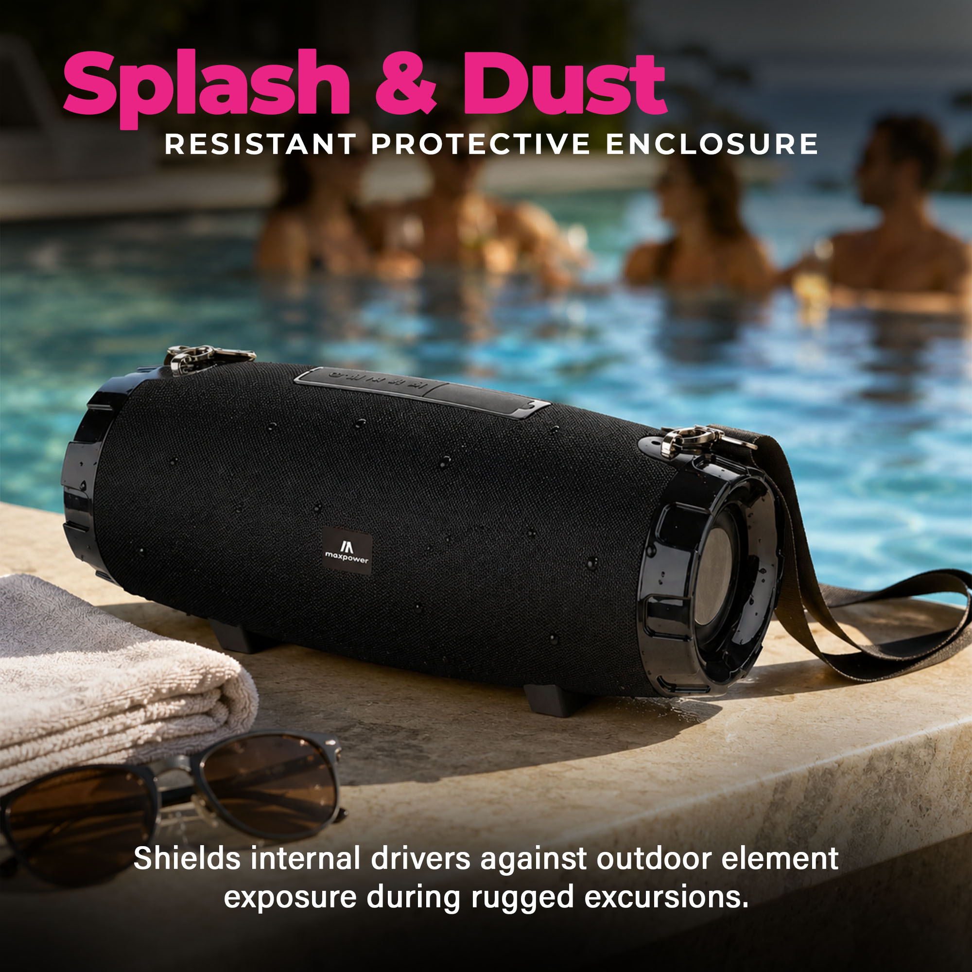 Max Power MPD526BK-CYCLONE 2.0 Portable-Speakers - View #6