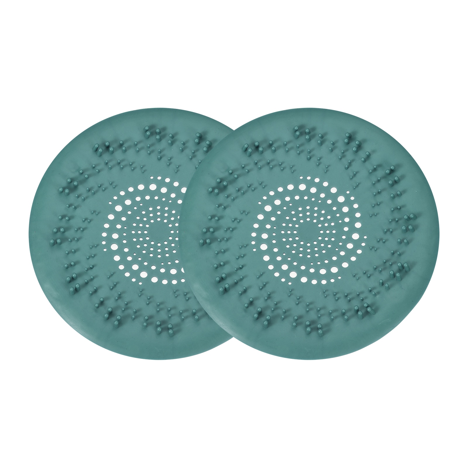 Unique Bargains - Hair Drain Catcher 5.91inch Round Tub Drain Covers Drain Protector with Suction...