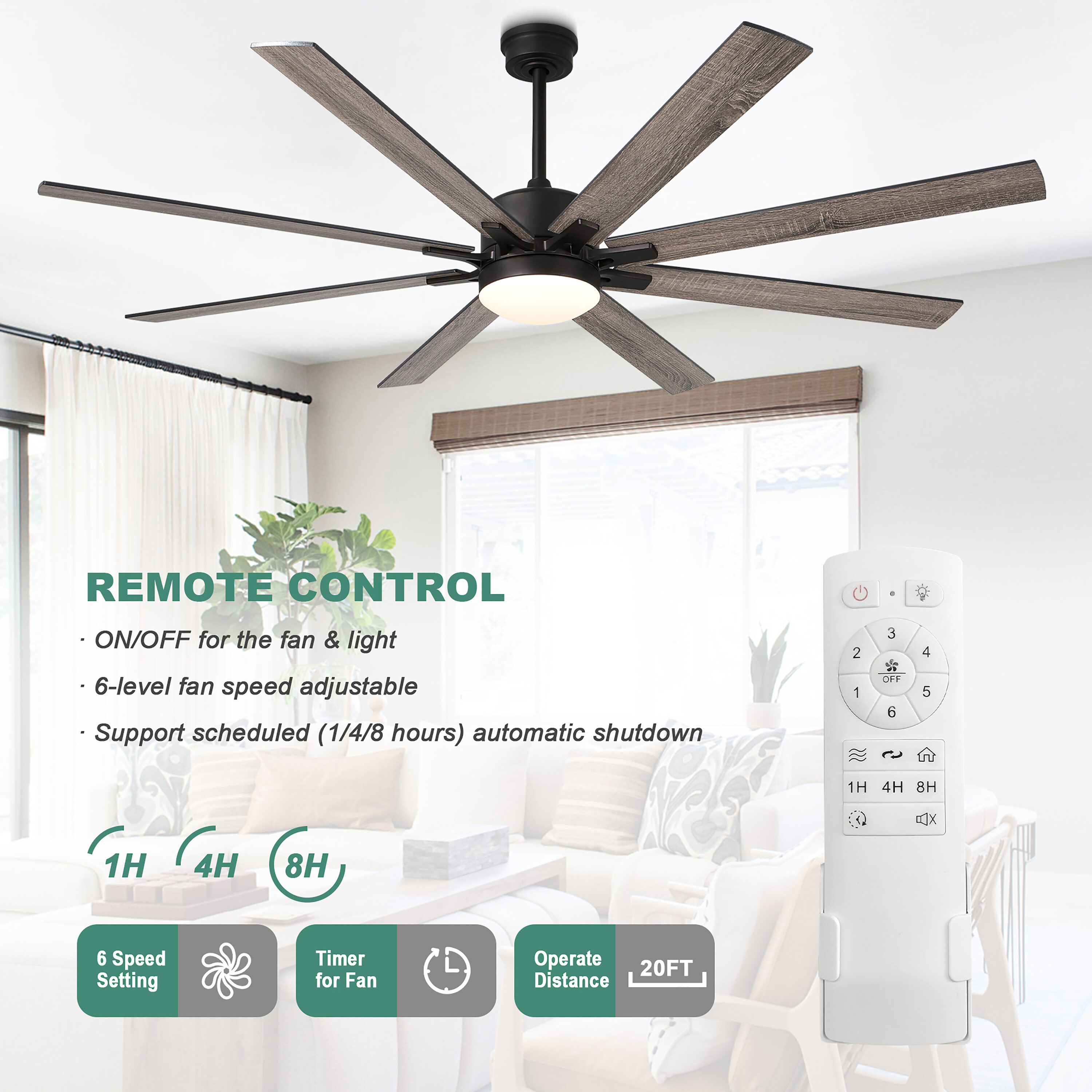 Cusp Barn CS72P08 Ceiling-Fans - View #7