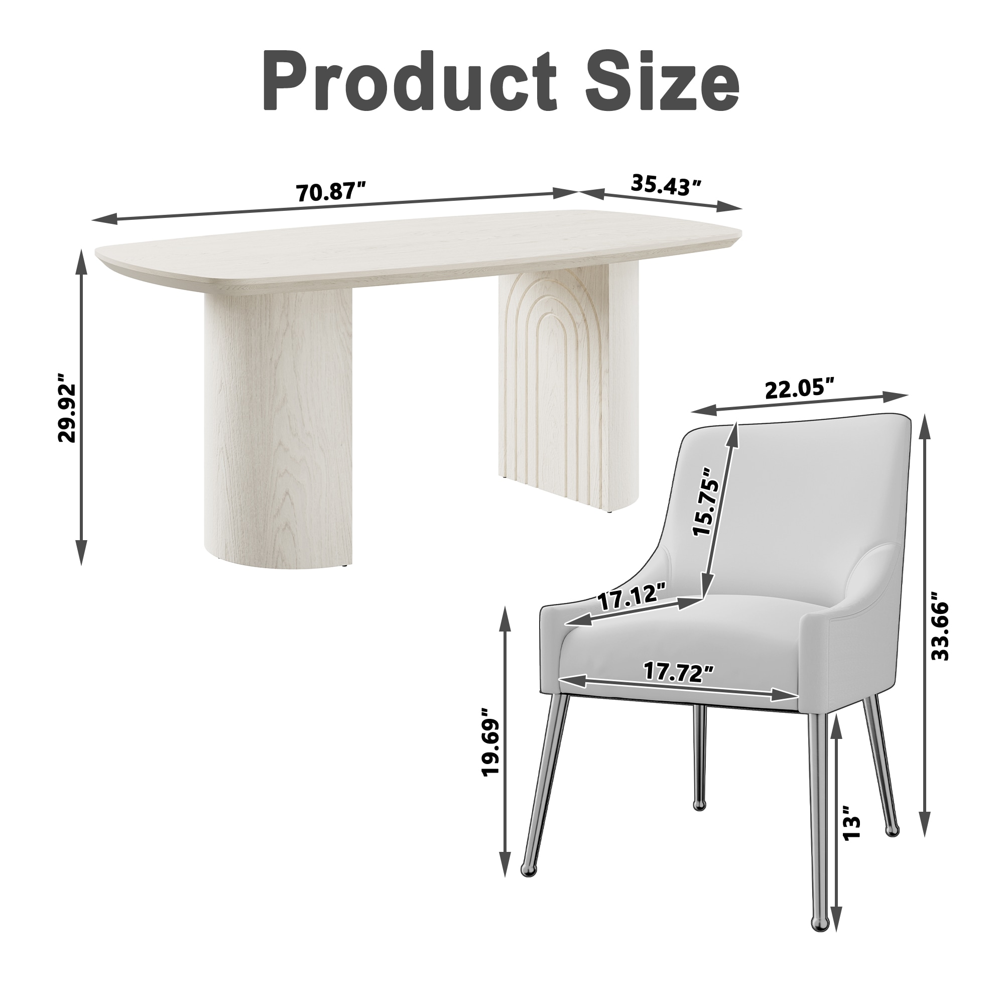 Clihome CL-1660A700GY Dining-Sets - View #6