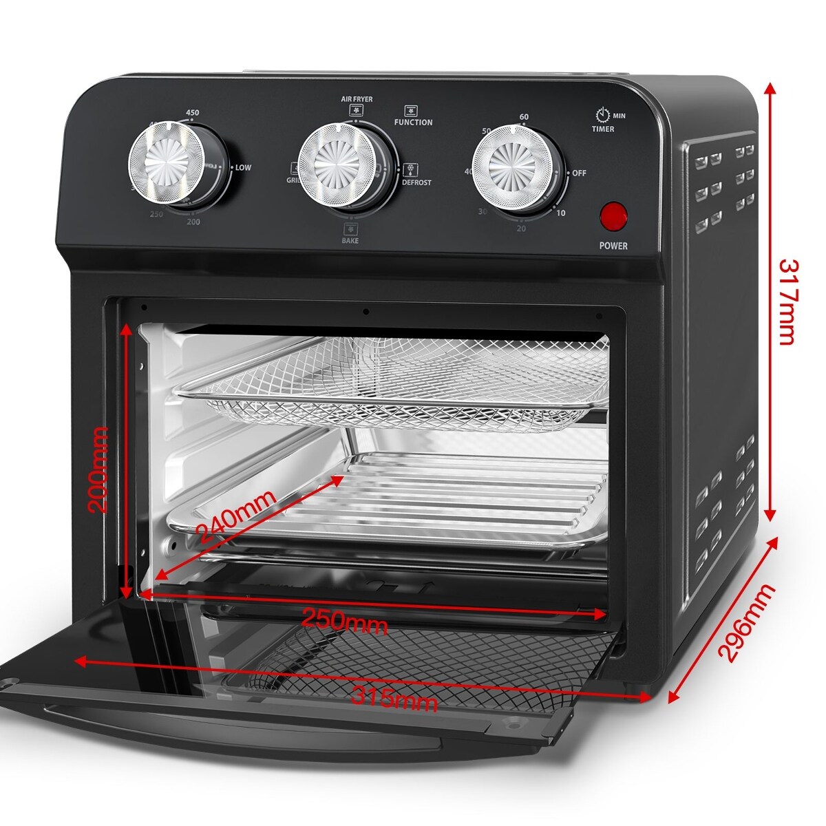 Ropilly D0102X3N91W Countertop-Toaster-Ovens - View #9