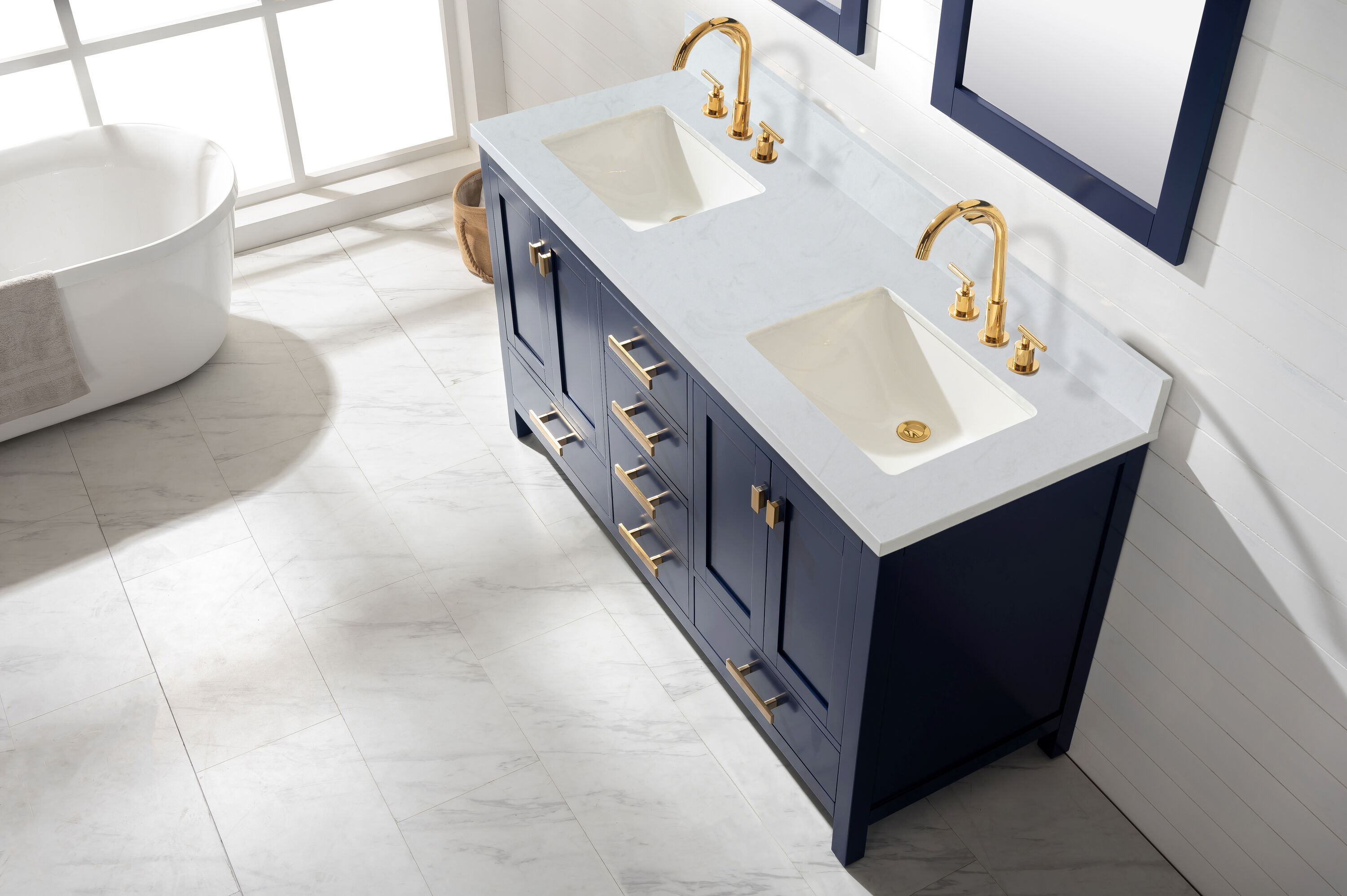 Design Element V01-60-BLU Bath-Vanity-Combo - View #4
