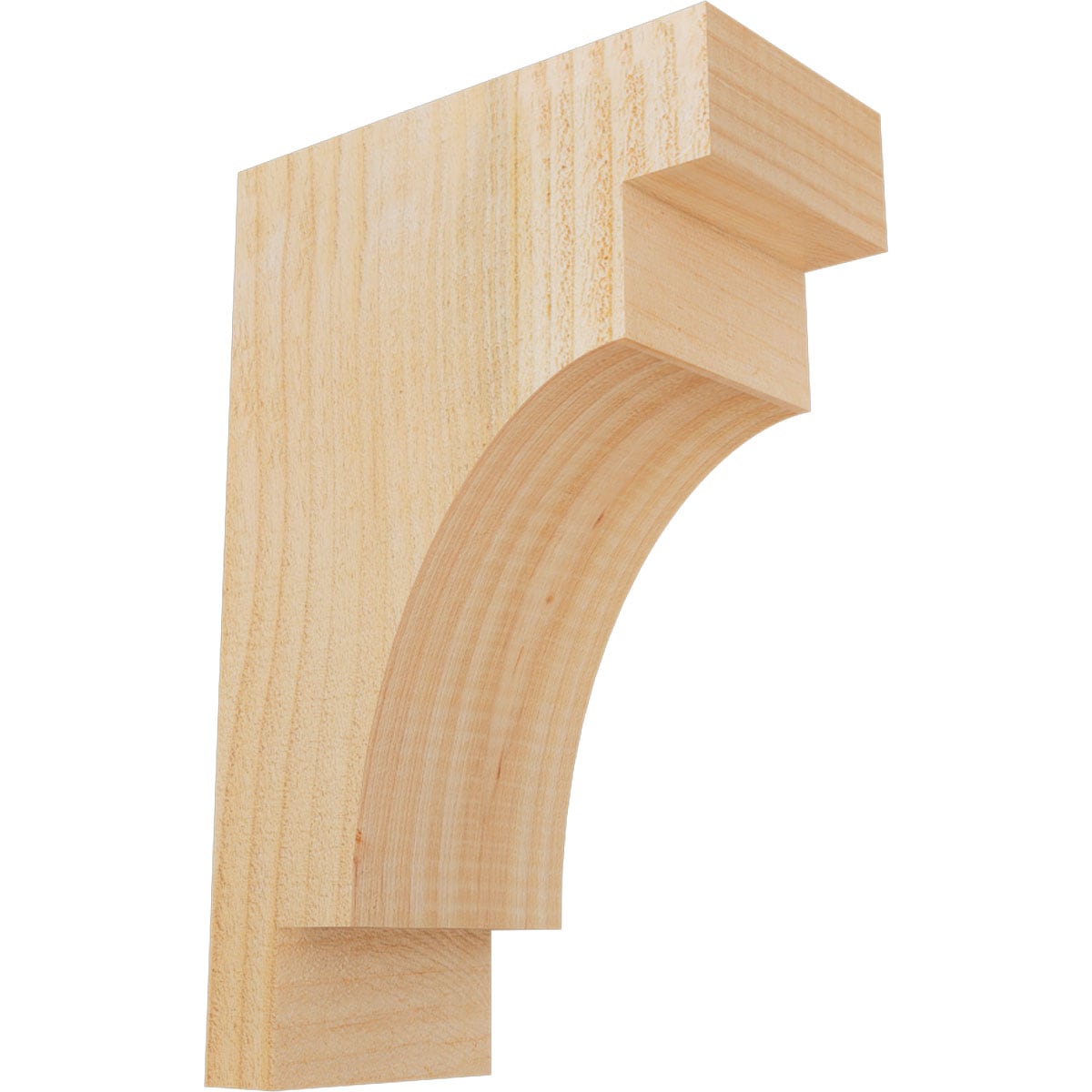 Ekena Millwork COR04X08X12MED00RDF 4-in x 8-in x 12-in Mediterranean Unfinished Douglas fir Wood Paintable/Stainable Corbel