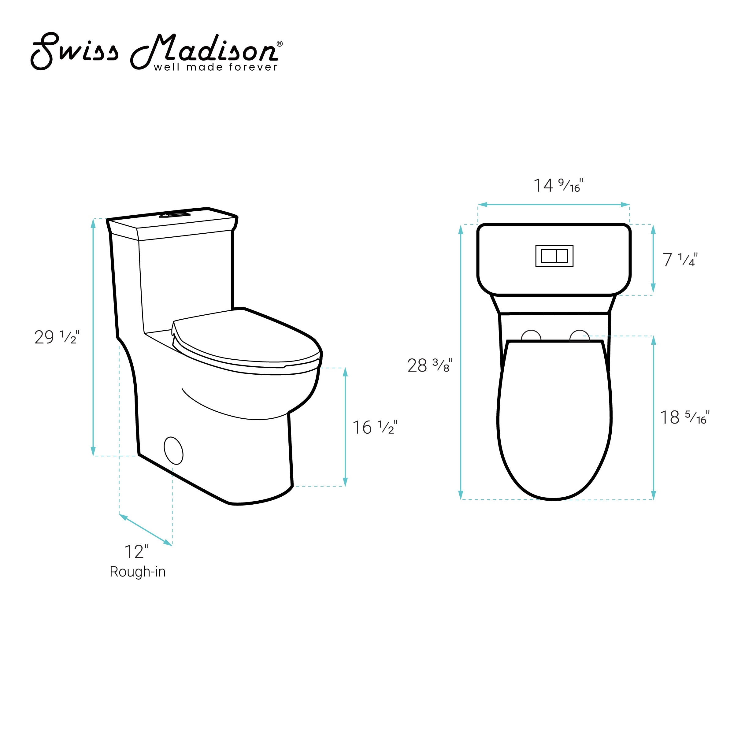 Bisque Elongated Dual Flush One-Piece Toilet