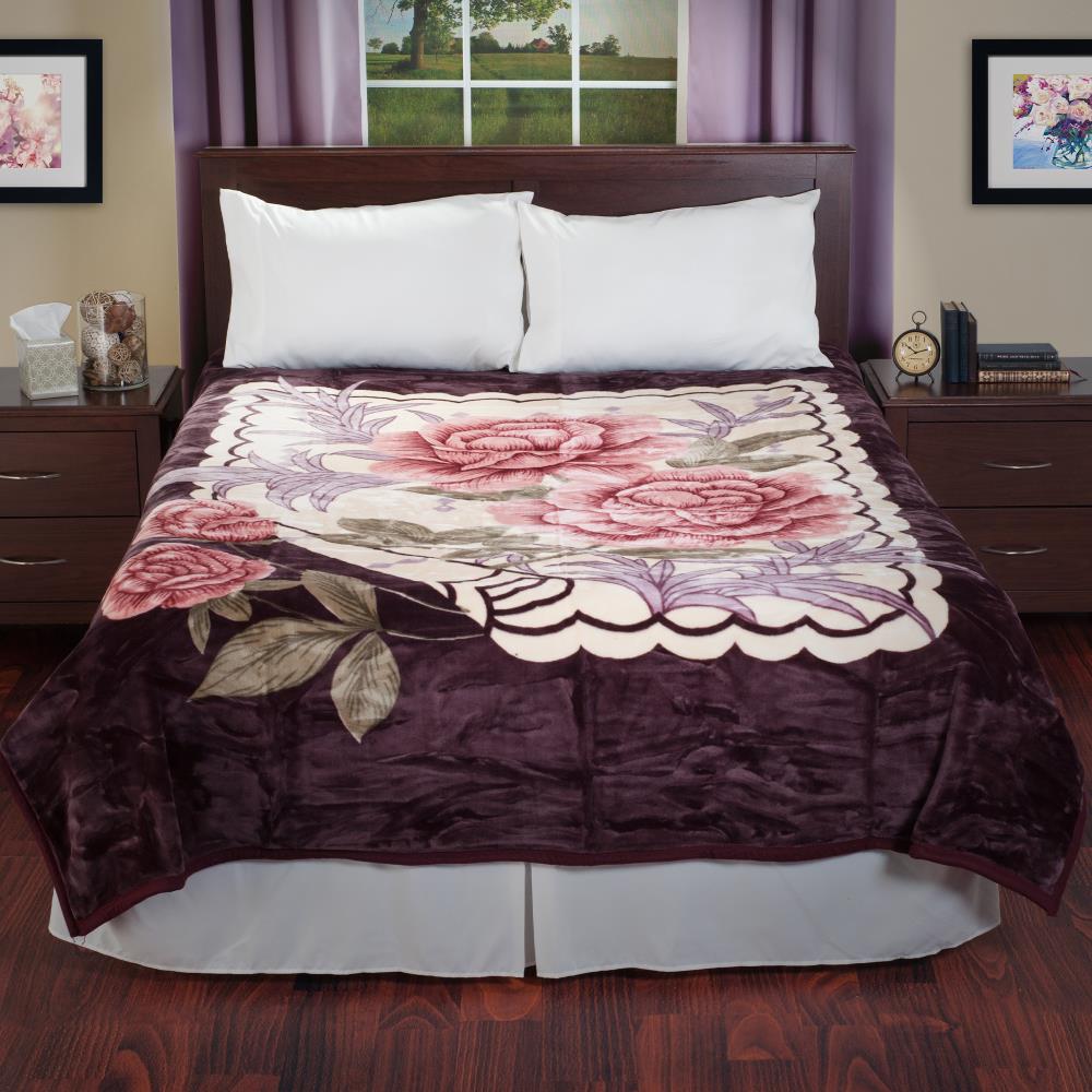 Rose Garden Heavyweight Faux Mink Blanket