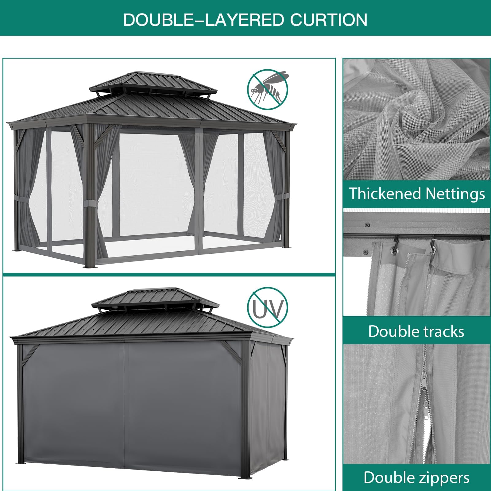 GarveeLife IDEAL-26032601 Wood-Resin-Gazebos - View #4