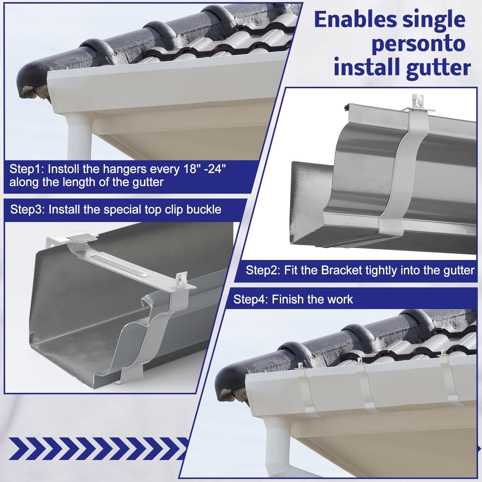 Adrinfly LAD0507B19 Gutter-Hangers-Brackets - View #4