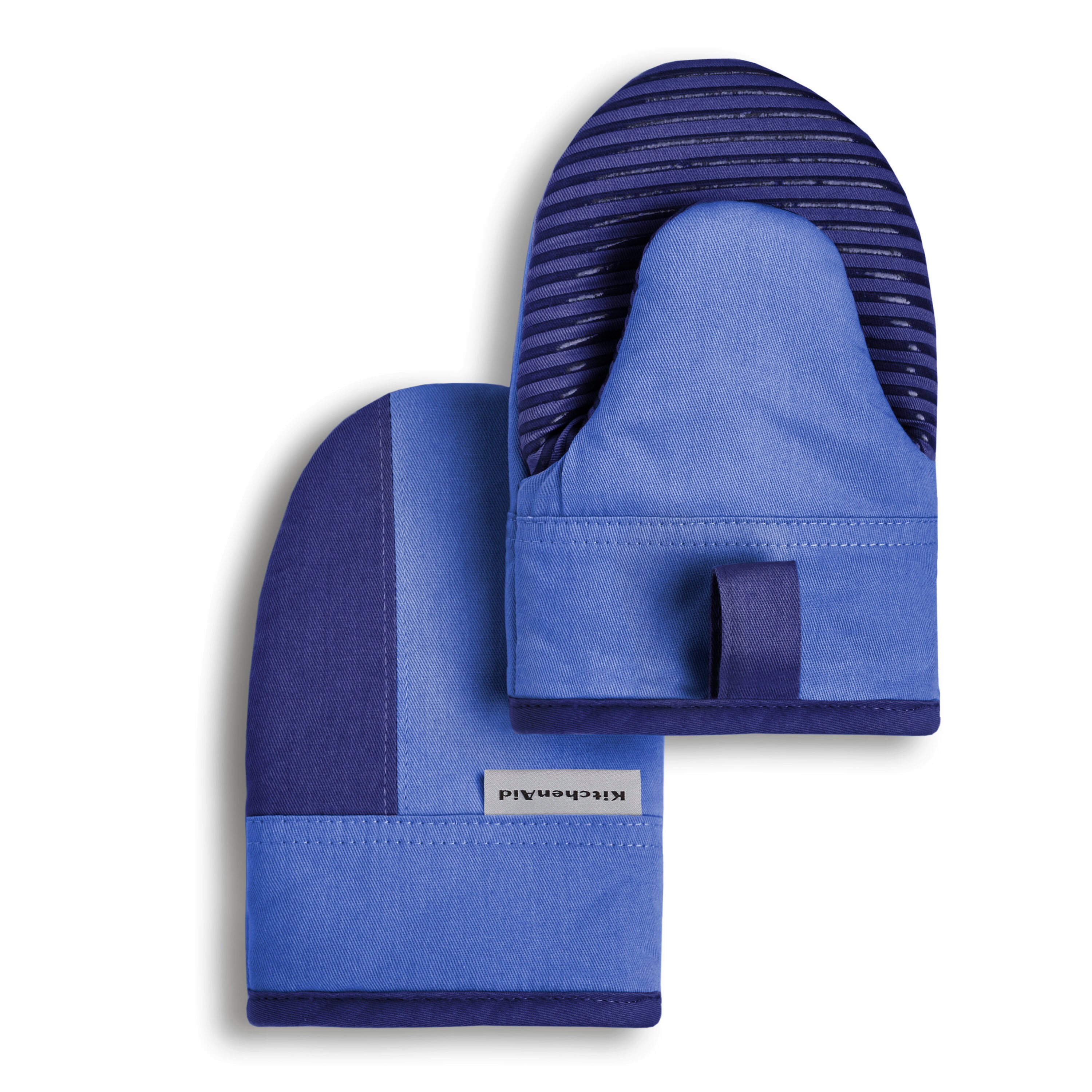 KitchenAid 2-Pack Cotton Colorblock Oven Mitt Set in the Kitchen Towels  department at