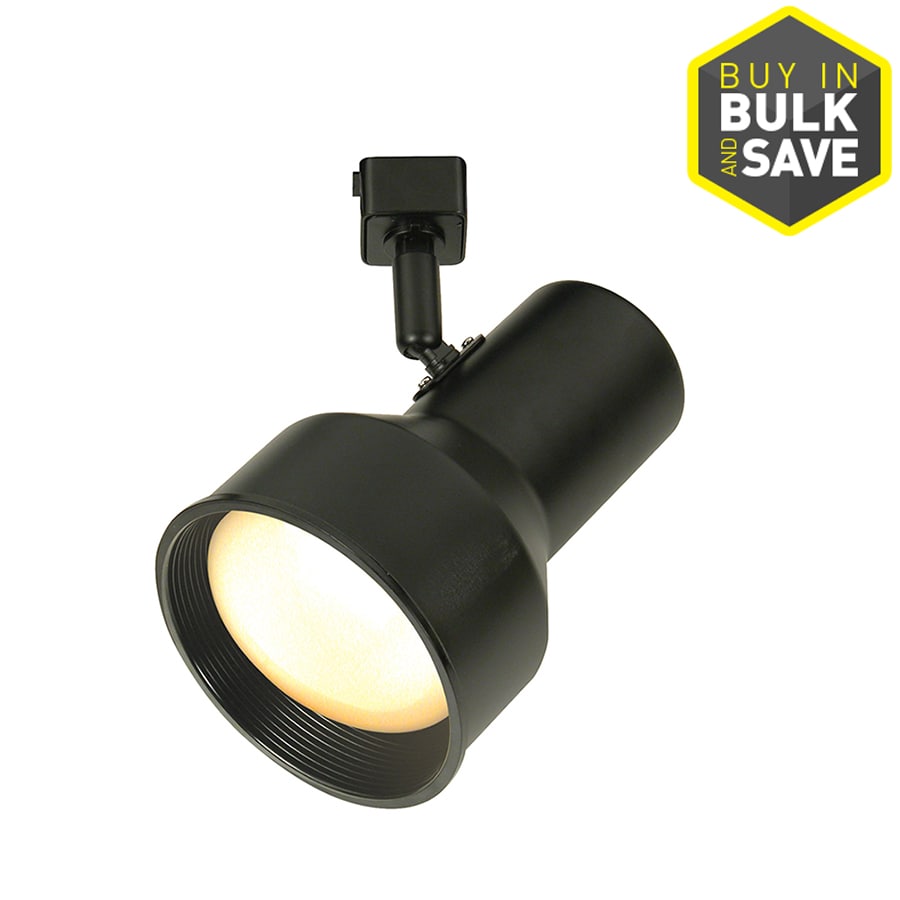 Portfolio 76114-002 1-Light Black dimmable Medium Base (e-26) Step Head(s) for Linear Track Lights
