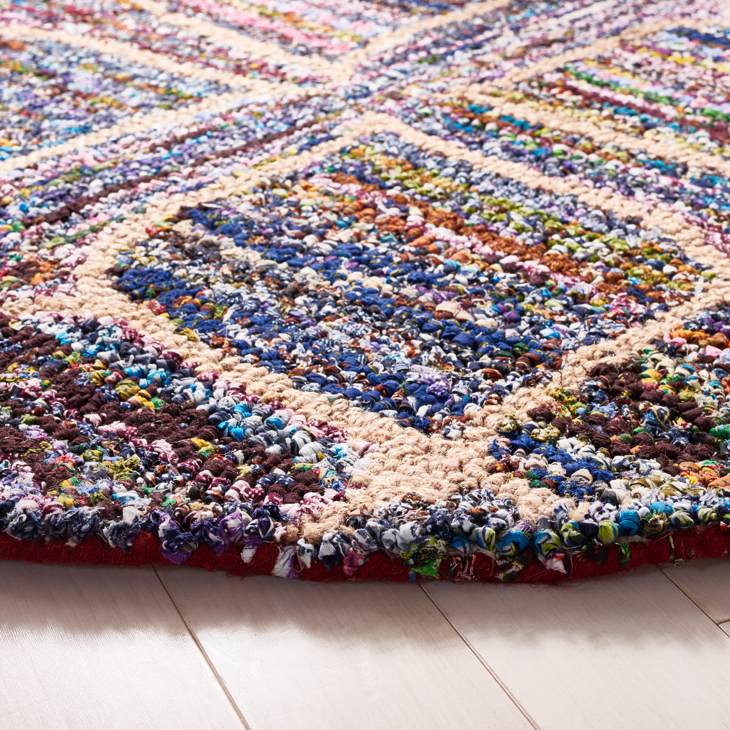 Safavieh Nantucket 438A Multi 4ft x 4ft Rug in the Rugs department at ...