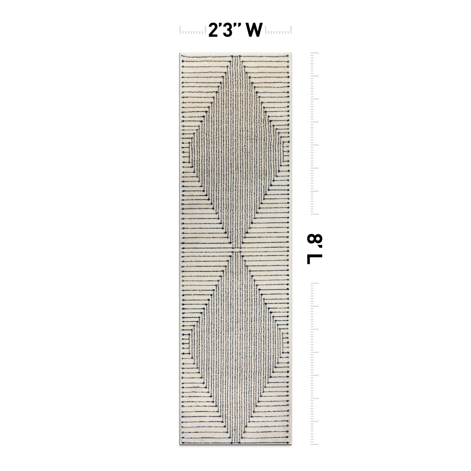 World Rug Gallery WR91CREAM2X8 rugs - View #3