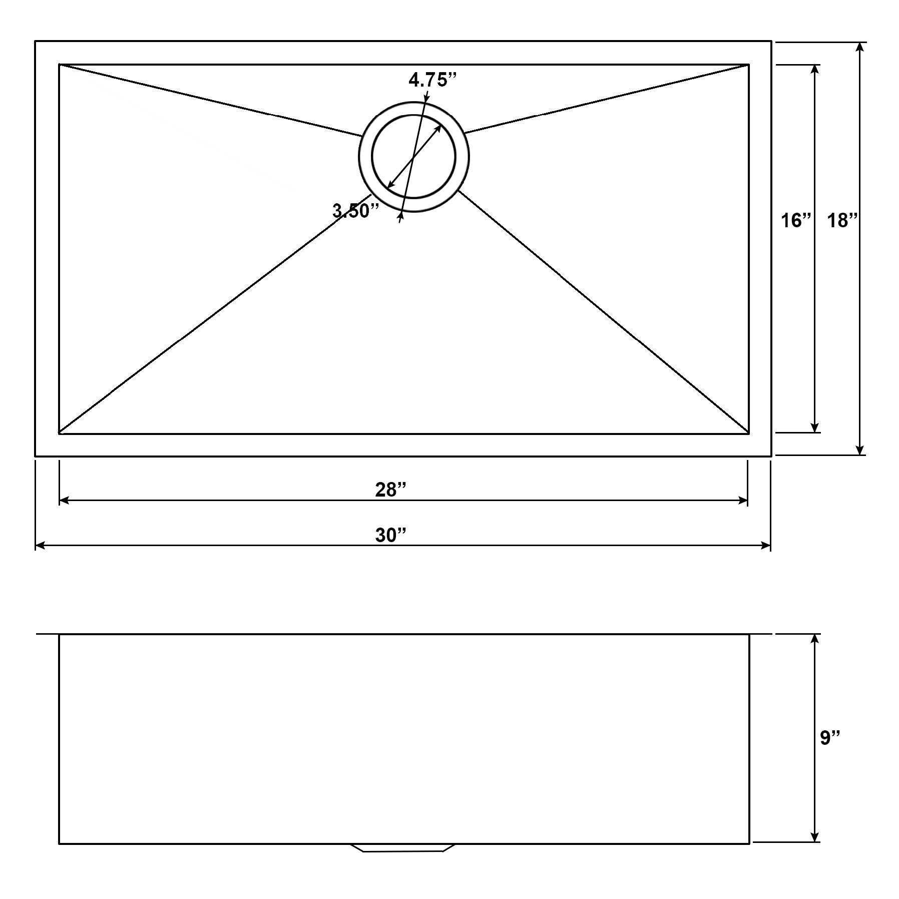 AKDY KS0522-KF12 Kitchen-Sinks - View #8
