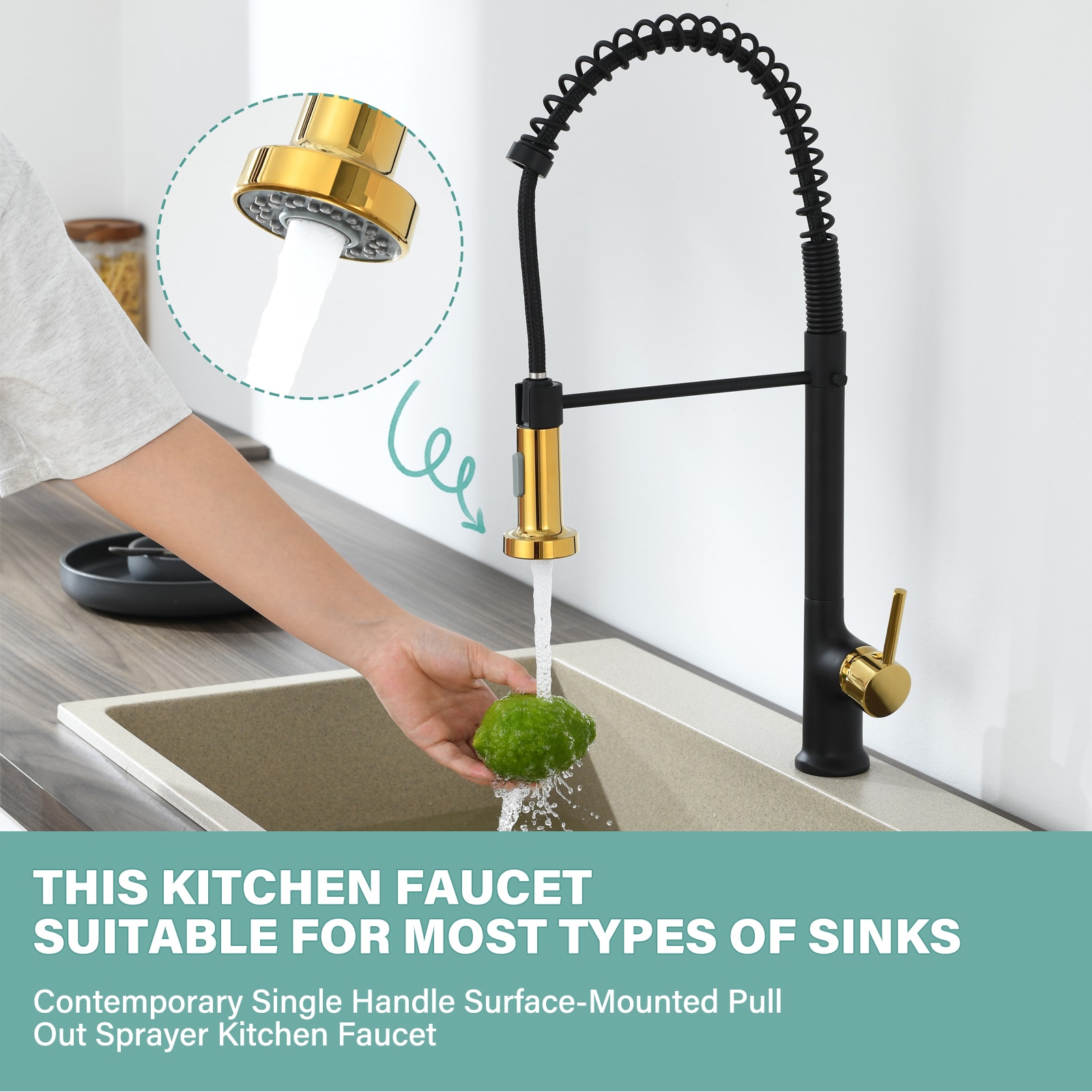 Flynama YC-L-46304 Kitchen-Faucets - View #7