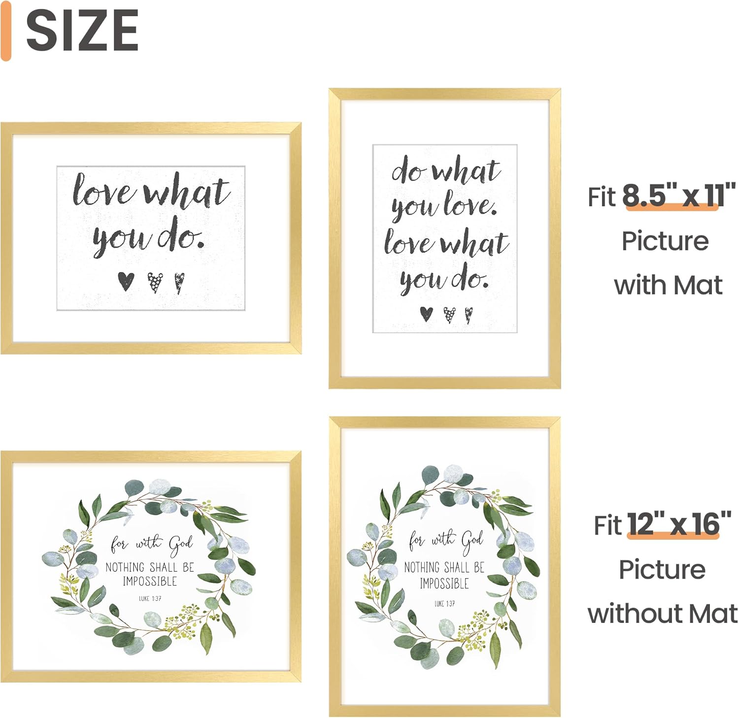 Upsimples B0BDDPNP9G Picture-Frames - View #2