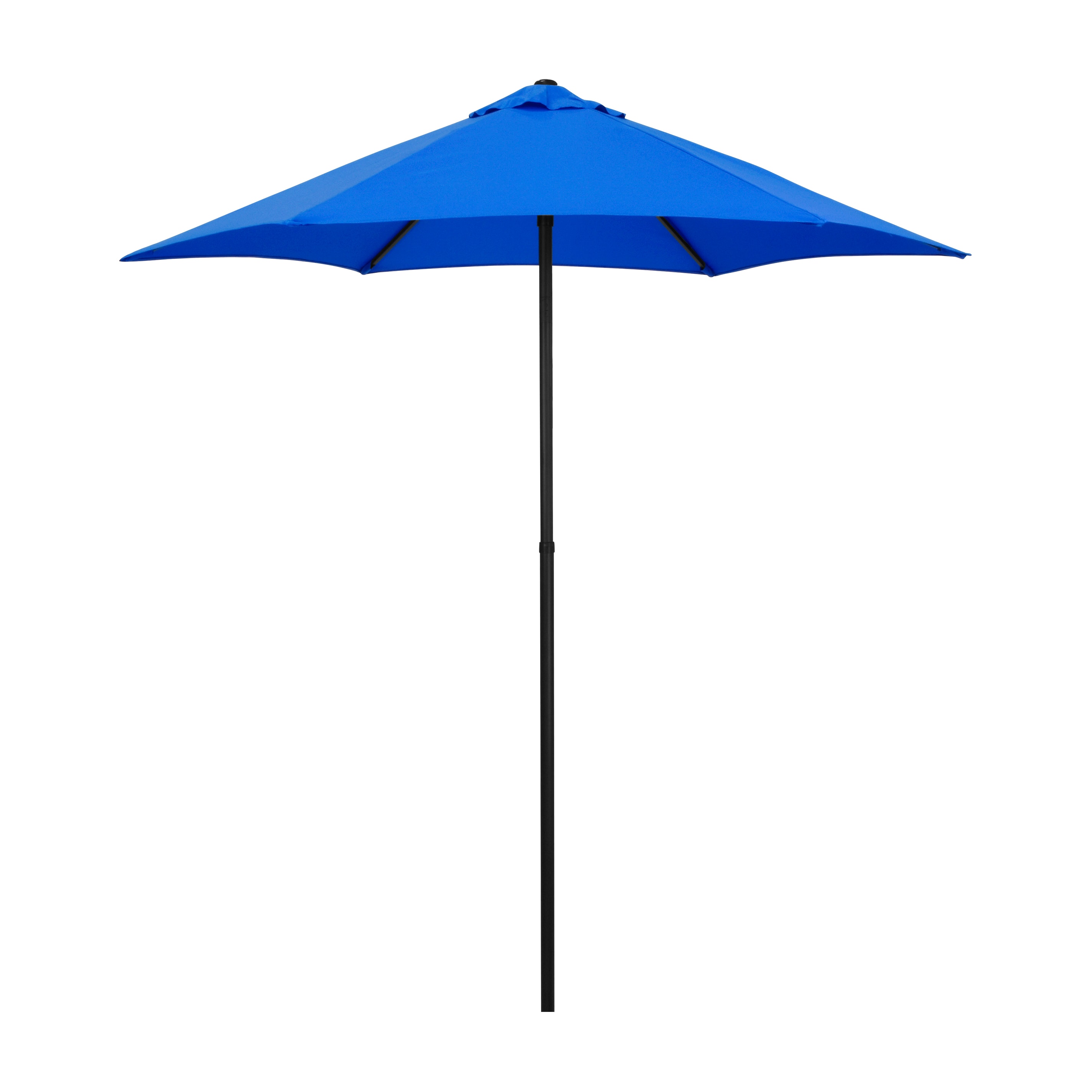 Astella 7.5-Feet Steel Blue Push-button Tilt Market Patio Umbrella #194061671573
