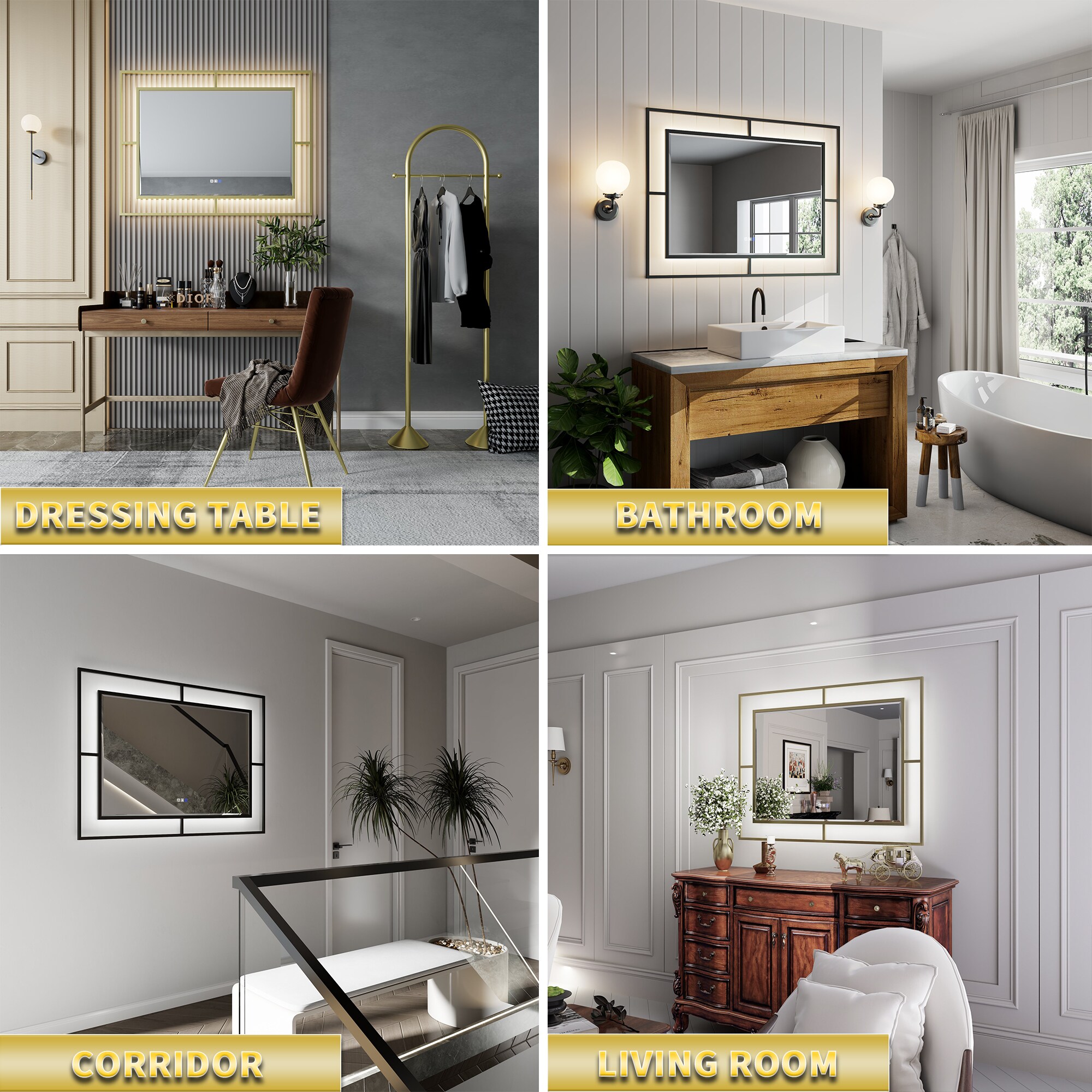 ExBrite EXBM4836V10GXX Framed-Bath-Mirrors - View #15