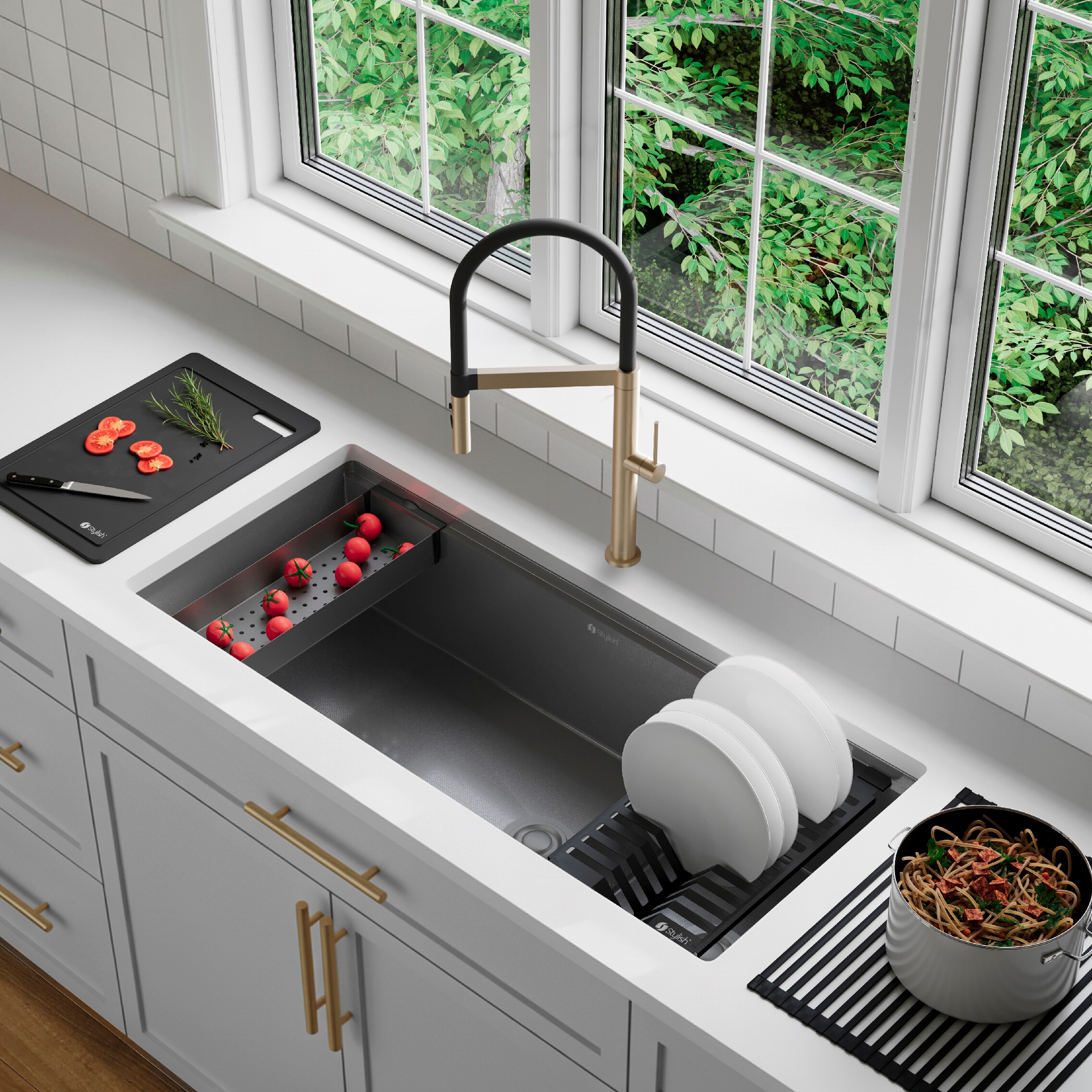 Stylish S-742WNK Kitchen-Sinks - Thumbnail View #2