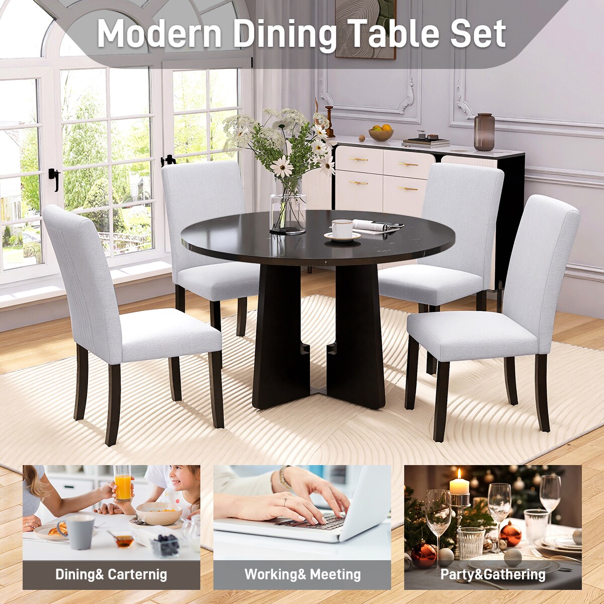 Clihome CL-RBT2-BWH703BG Dining-Sets - View #5