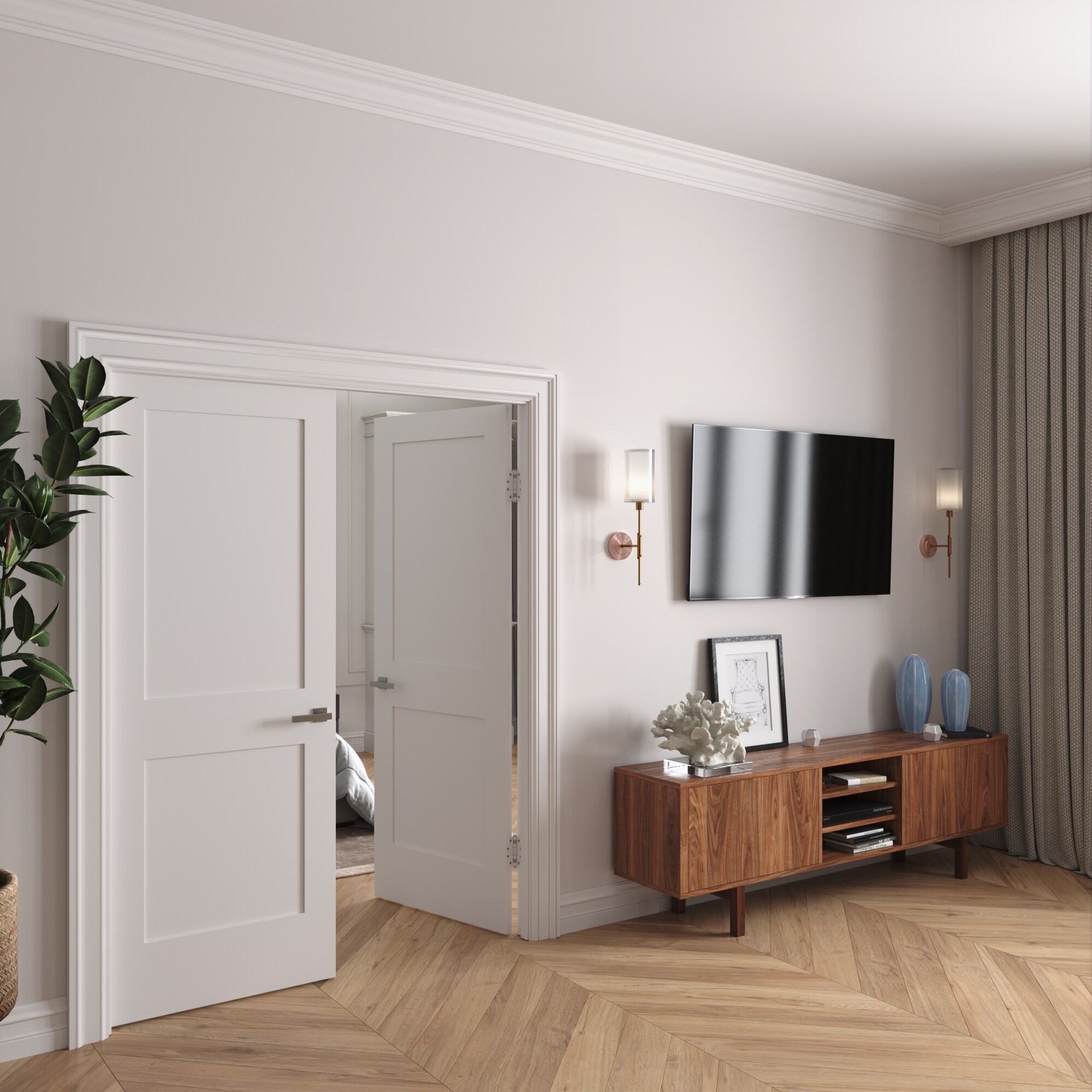 RESO RID6880-2W-SN-T Pre-Hung-Doors - View #2