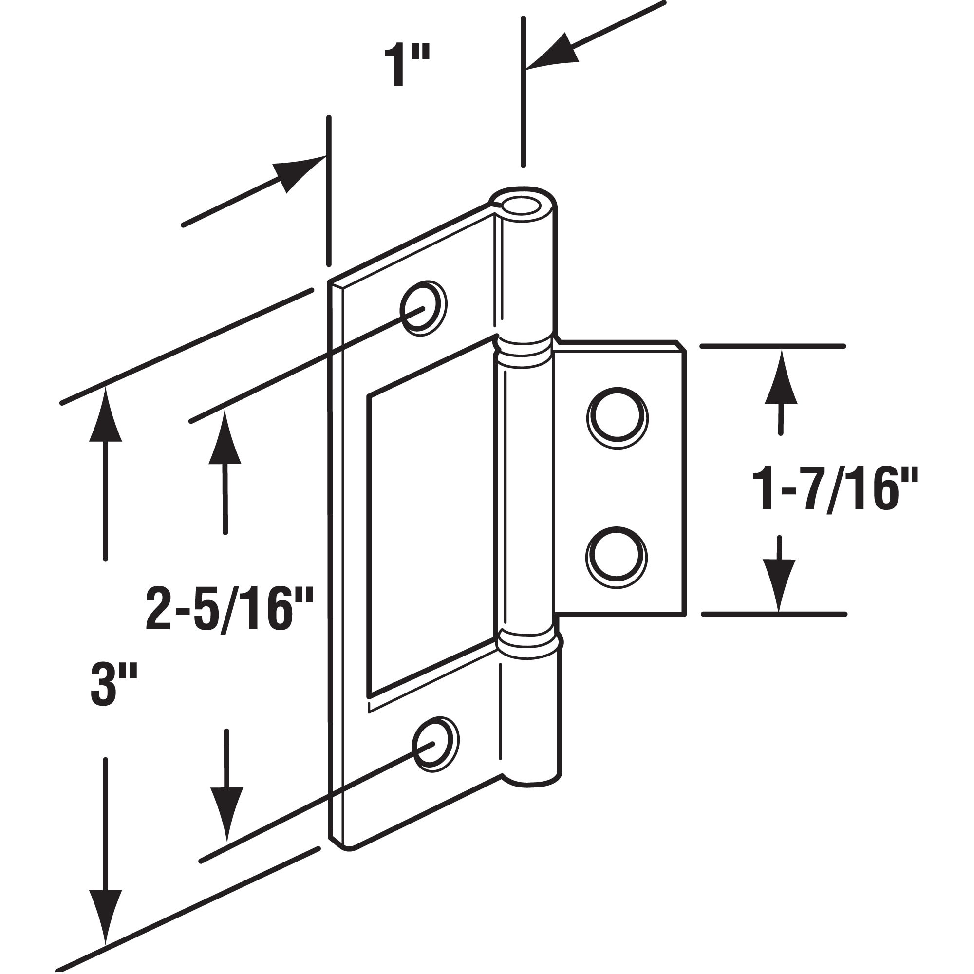 Prime-Line N 7273 Bifold-Closet-Door-Hinges - View #2