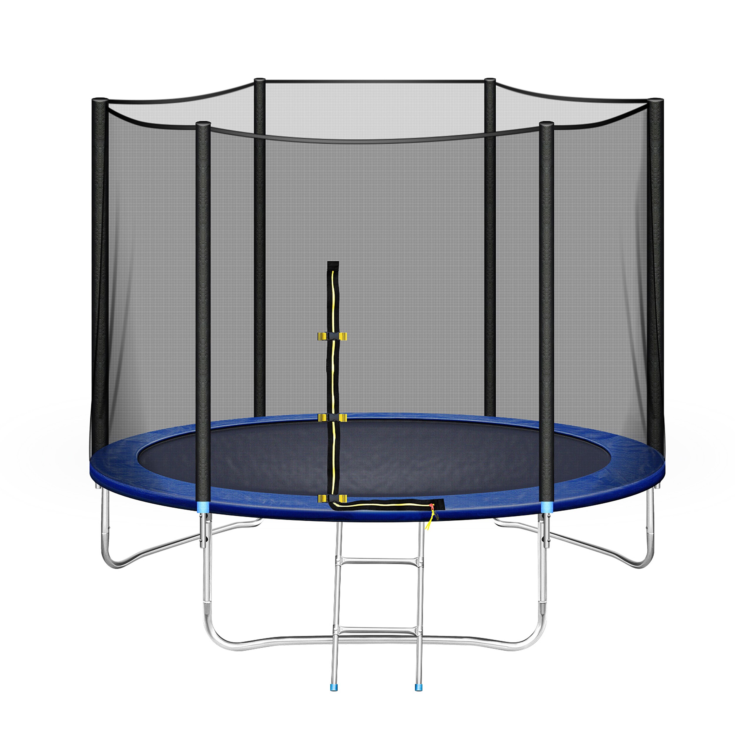 Overtollig eindpunt Zegevieren Clihome 10FT Trampoline 10-ft Round Backyard in Blue in the Trampolines  department at Lowes.com
