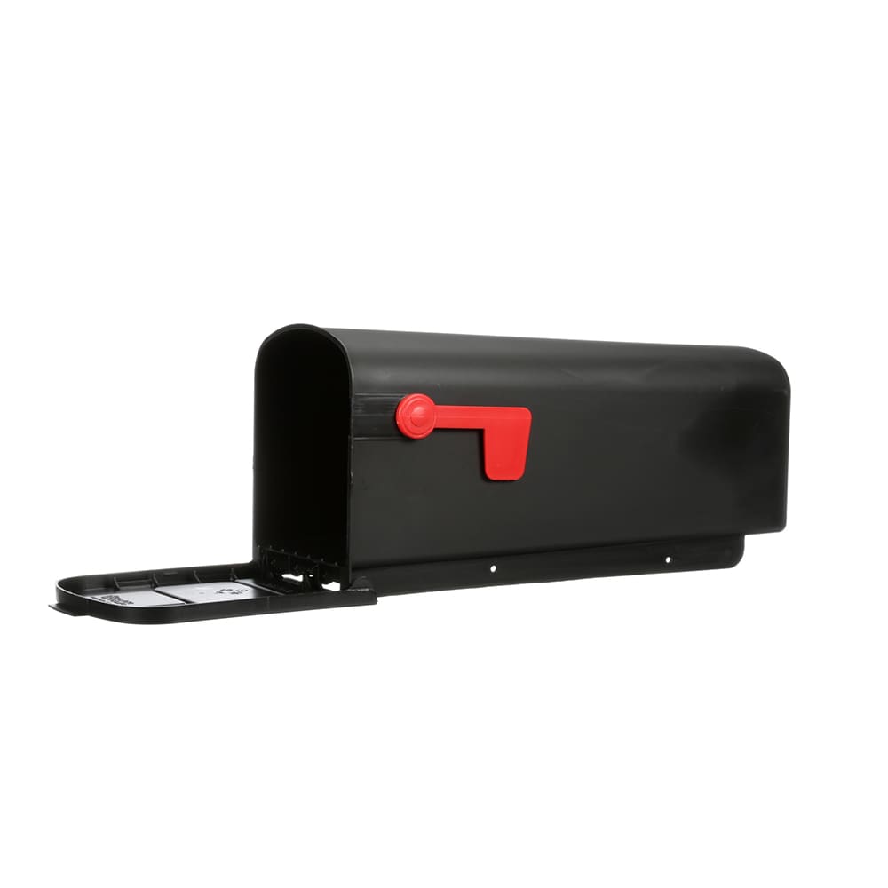 Architectural Mailboxes Post Mount Black Plastic Standard Mailbox In ...