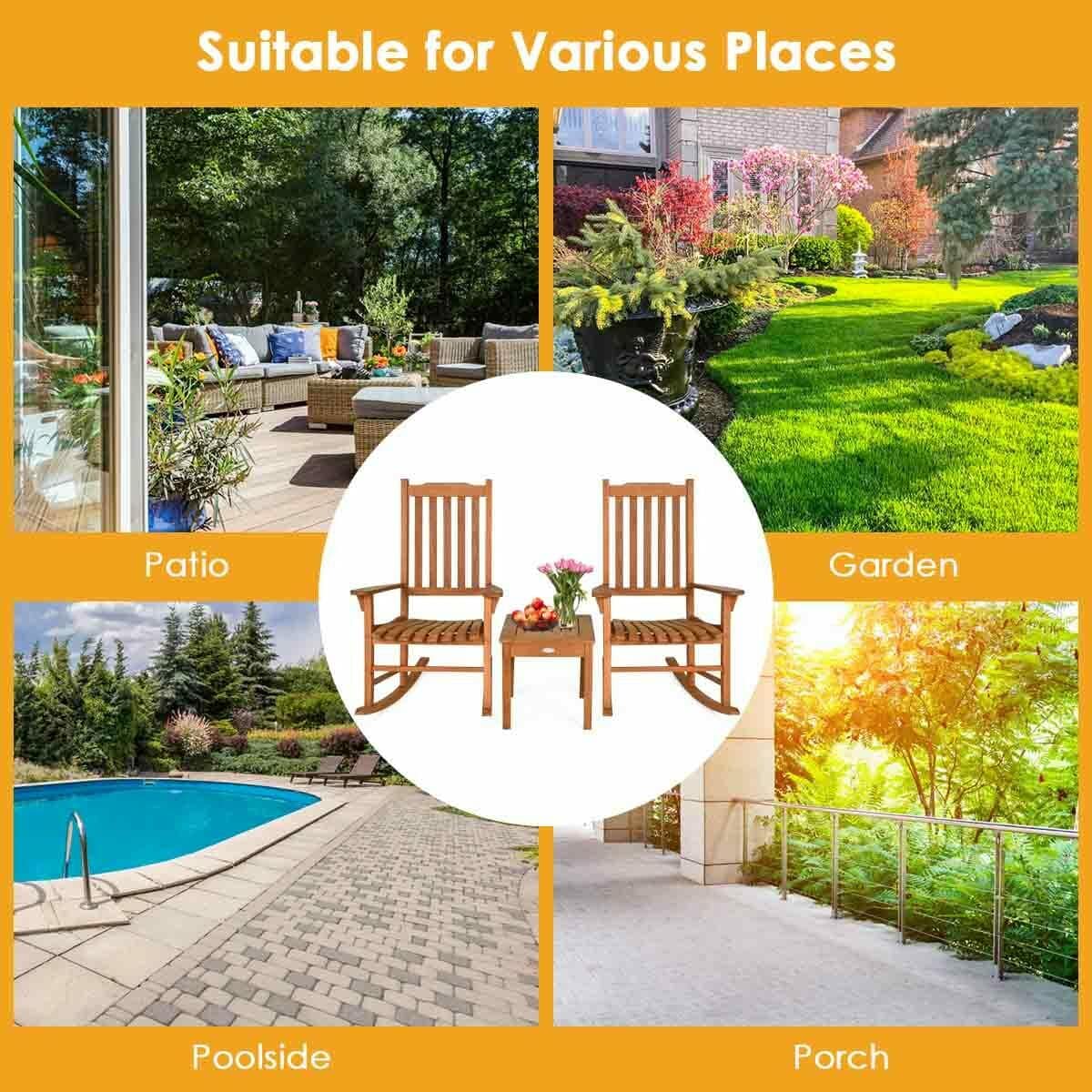 Forclover HYFC-3PCS702 Patio-Conversation-Sets - View #9