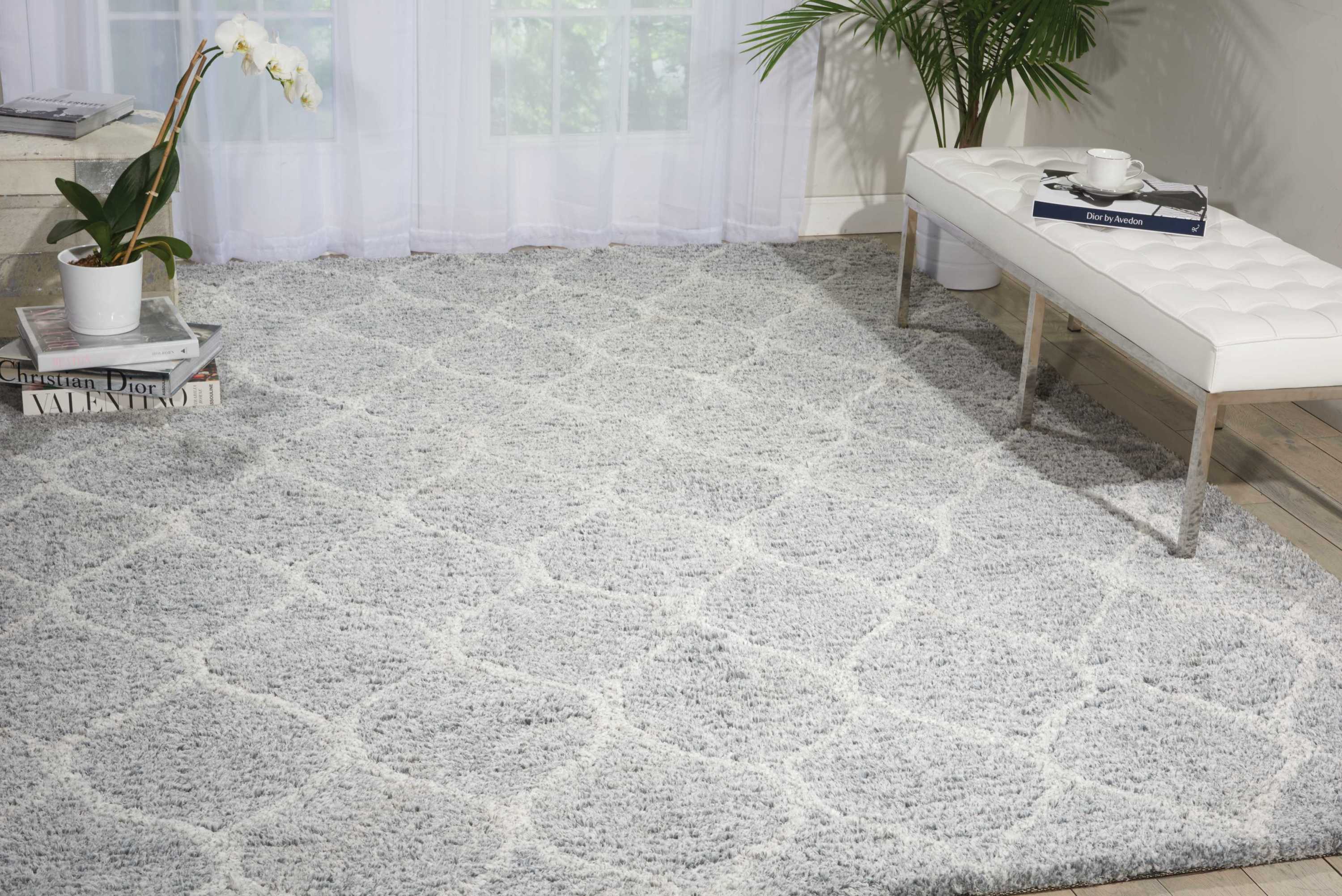 Nourison Galway 8 X 10 (ft) Light Gray Indoor Abstract Area Rug at ...