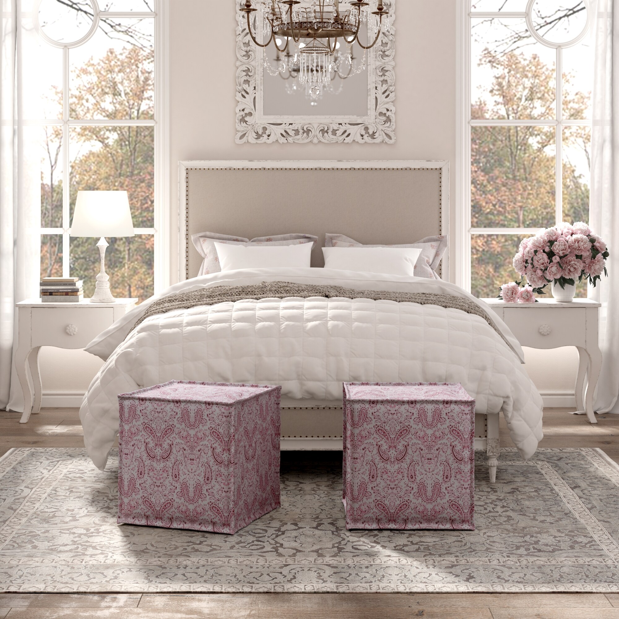 Rustic Manor SON219-03PR-LS Indoor-Ottomans - View #4
