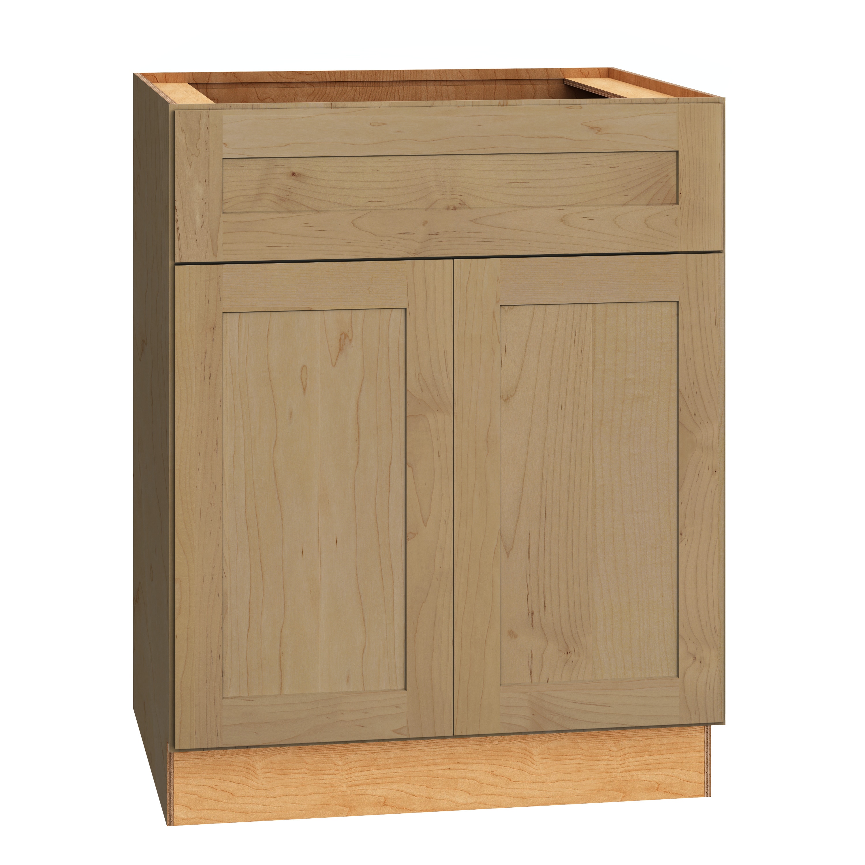 Diamond Express 62K-B27 Jamestown 27-in W x 34.5-in H x 24-in D Coastline Brown Base Fully assembled Plywood Cabinet (Recessed Panel Shaker)