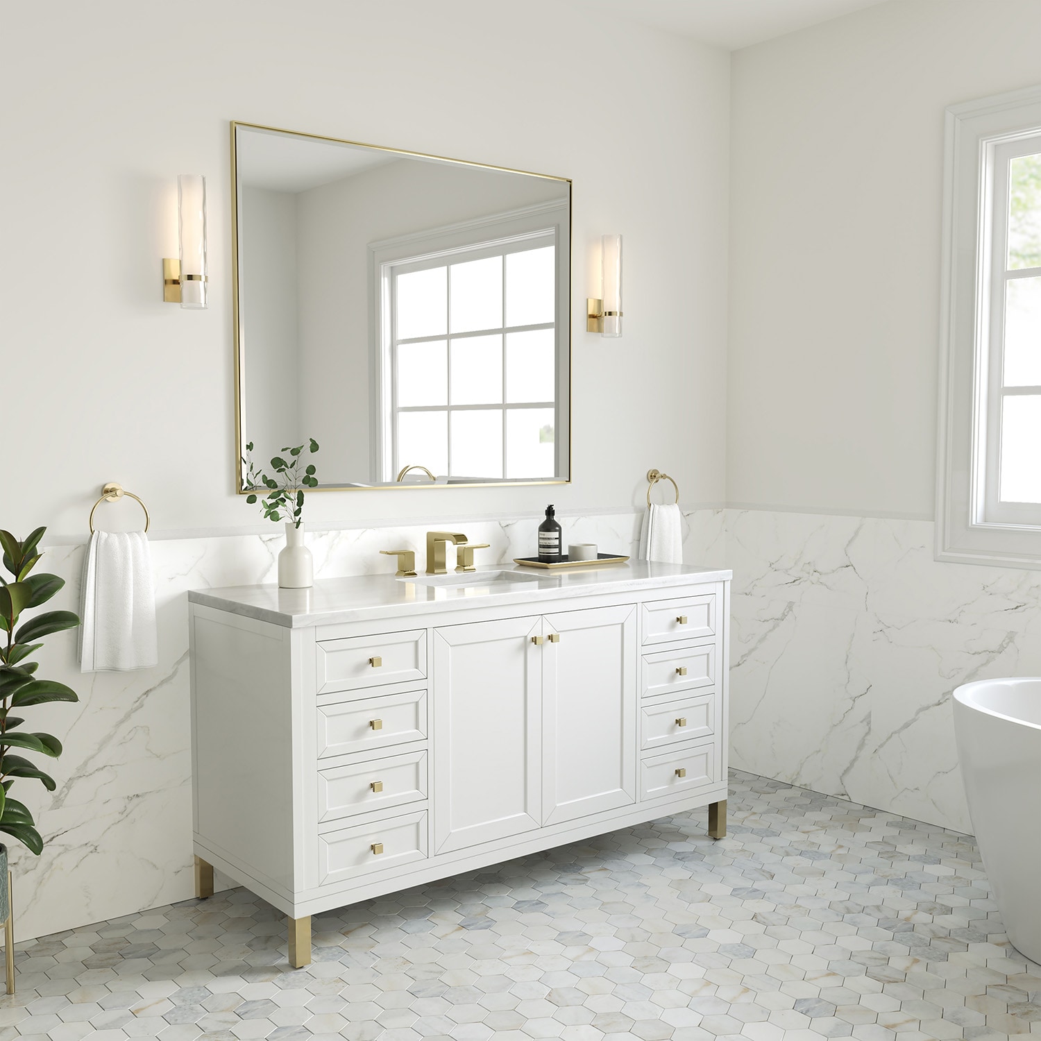James Martin Vanities 305-V60S-GW-3AF Bath-Vanity-Combo - View #3