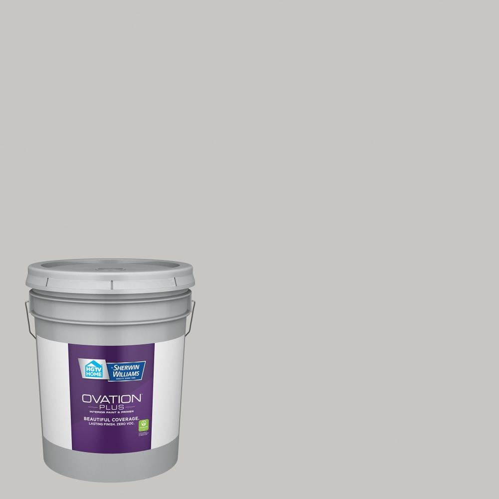 HGTV HOME by Sherwin-Williams 4003-1B-2557223 Ovation Plus Flat Filtered Shade 4003-1B Latex Interior Paint Paint + Primer ( 5-gallon )
