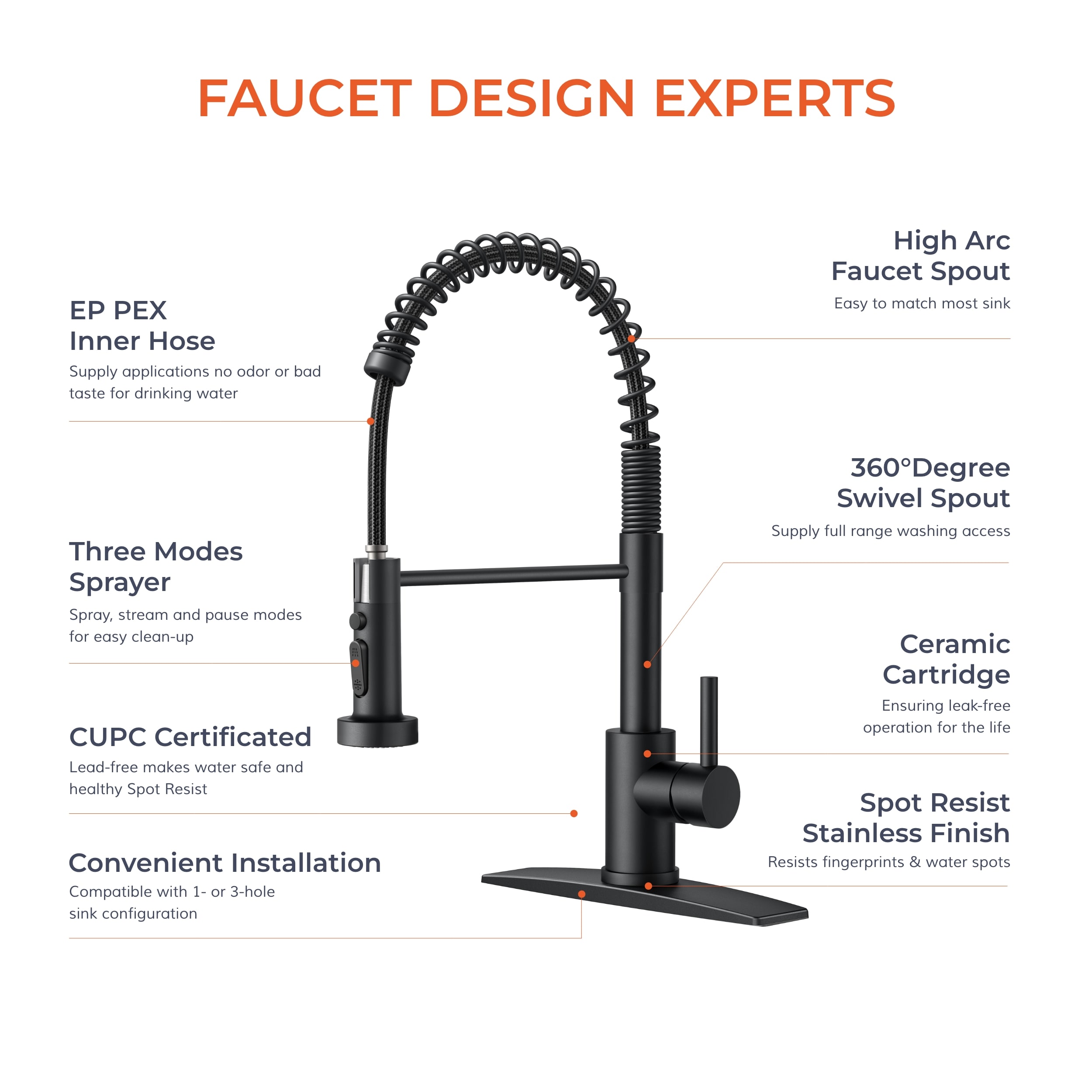 androme AA22004B Kitchen-Faucets - View #3