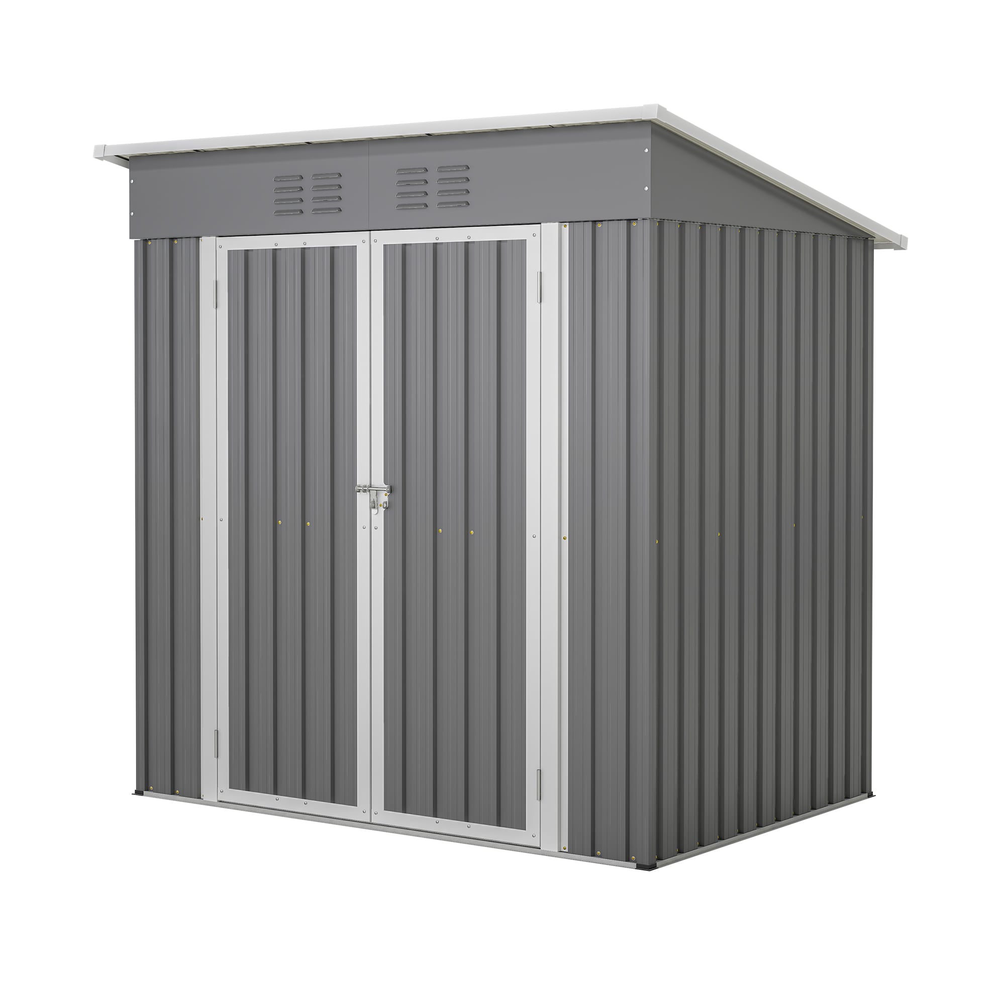 WELLFOR TACW54043 6-Feet x 4-Feet Galvanized steel Storage Shed