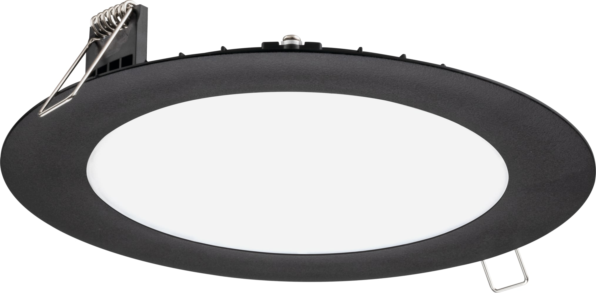 Juno Wafer Matte Black 6-in 970-Lumen Switchable Round Dimmable LED ...