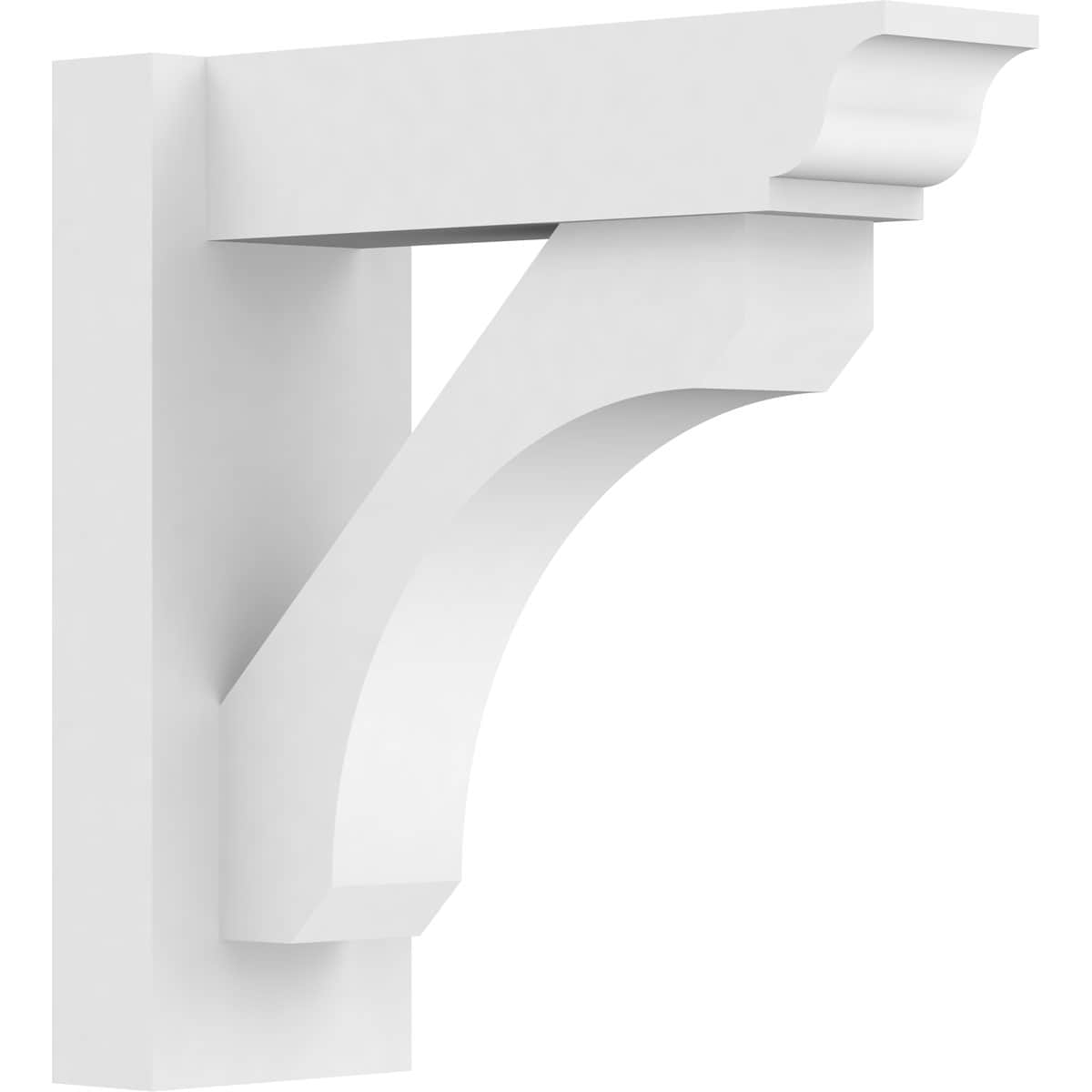 Ekena Millwork OUTP05X14X14LEC01 5-in W X 14-in D X 14-in H Legacy Architectural Grade PVC Outlooker with Traditional Ends